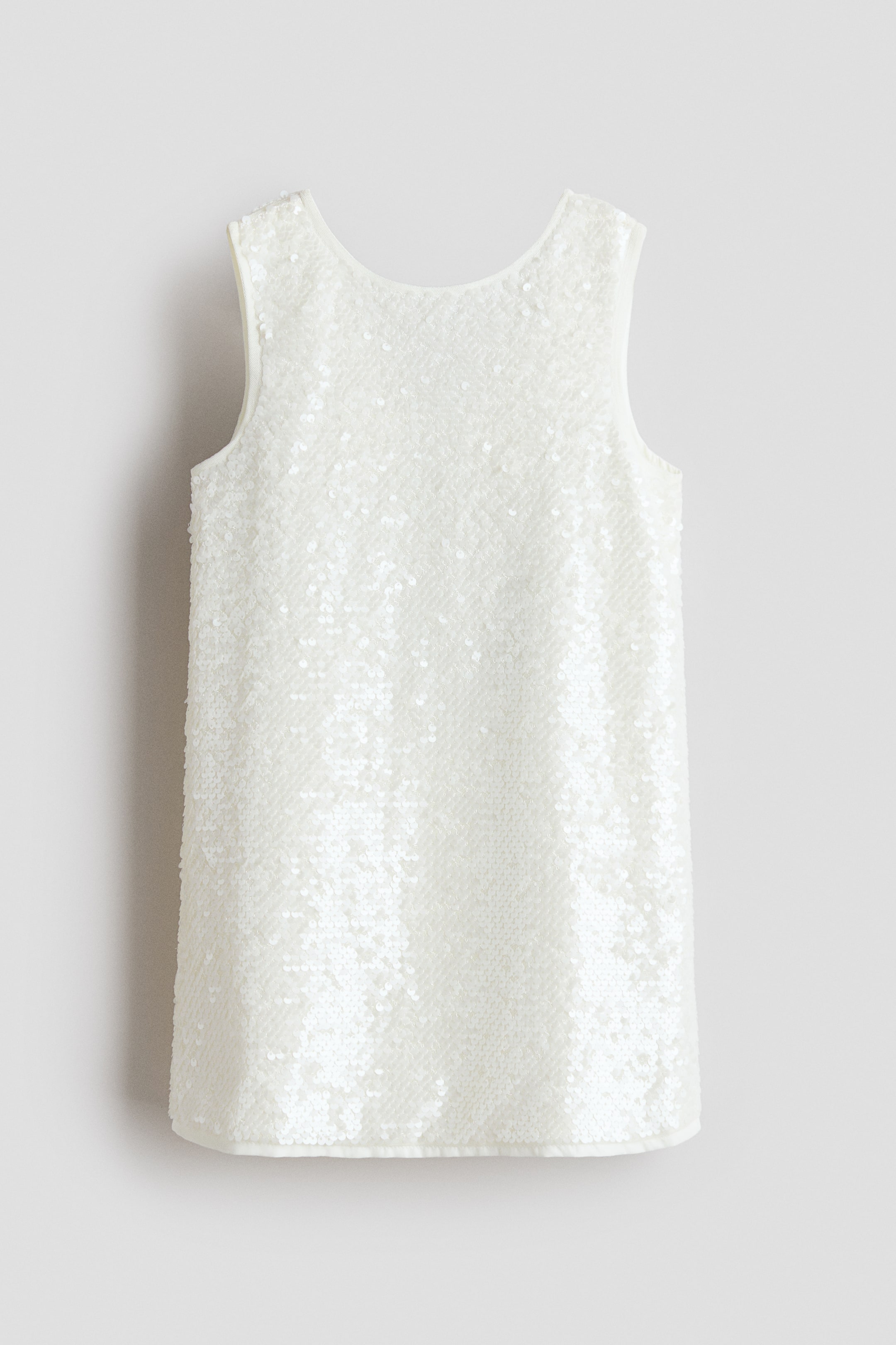 View larger image: Bow-detail sequined dress - White/Black - Kids | H&M HK 5