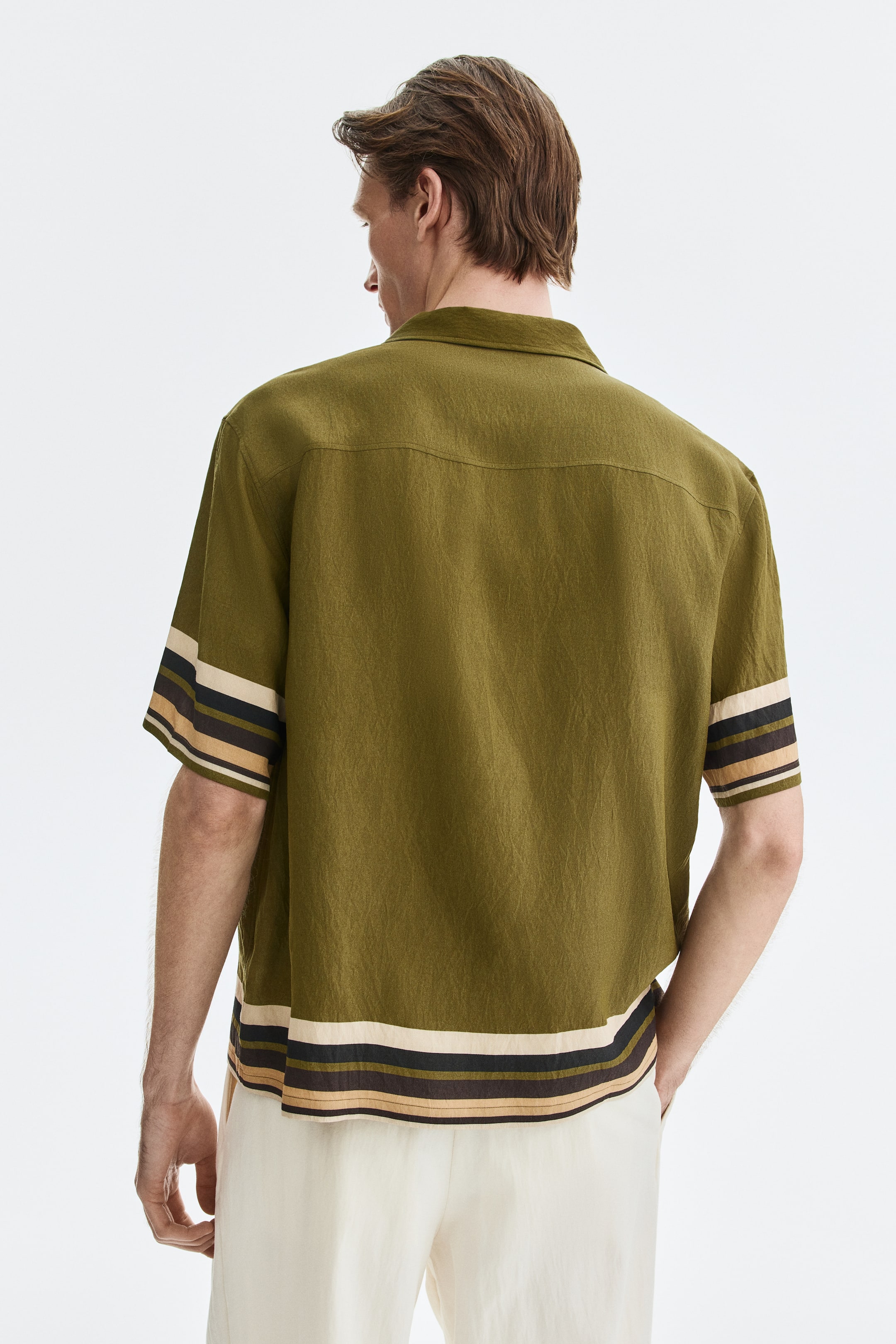 Мужские рубашки H&M Relaxed-Fit Resort Shirt — фото 4