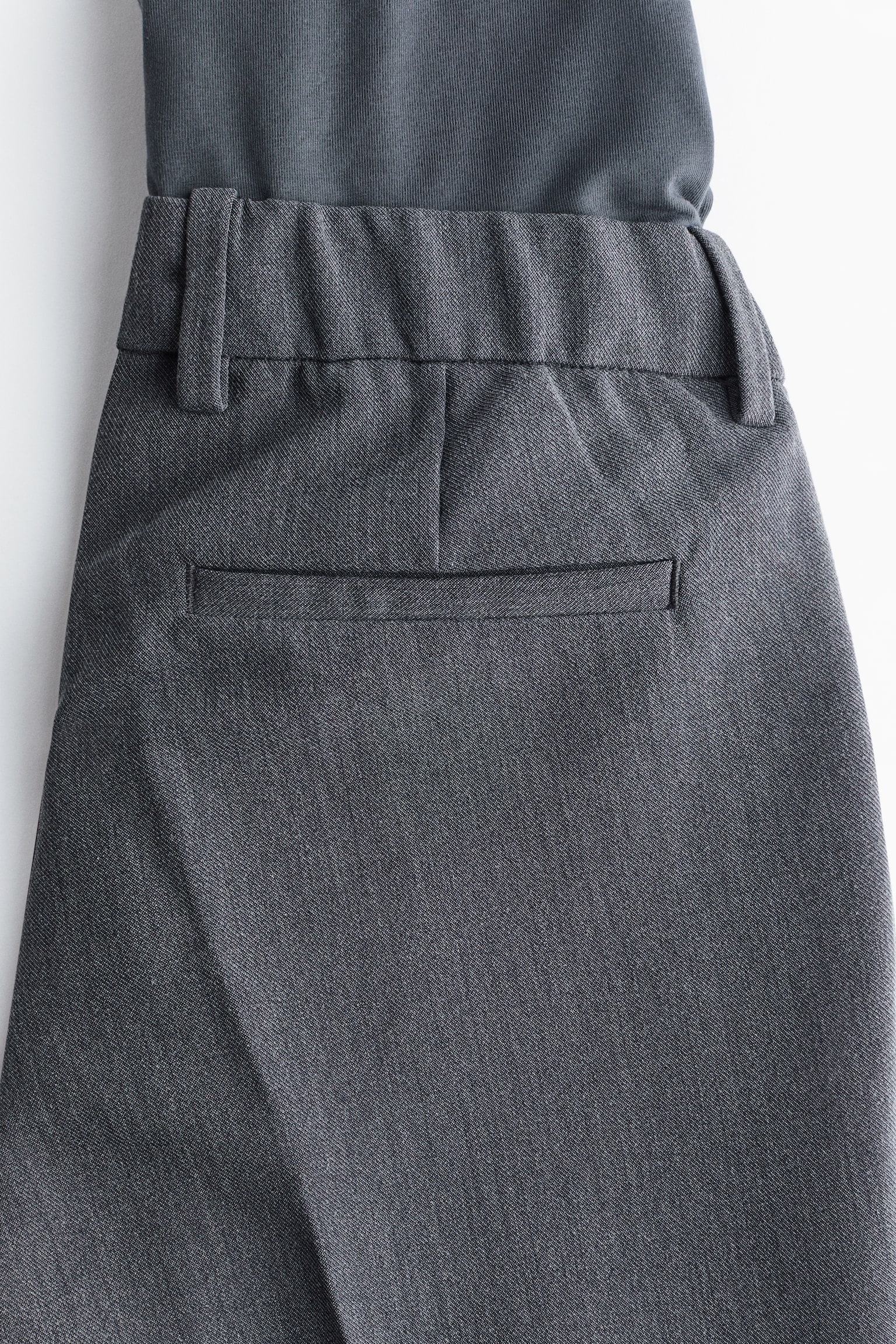 MAMA Pantalon avec fente en bas de jambe - Gris foncé/Noir - 5