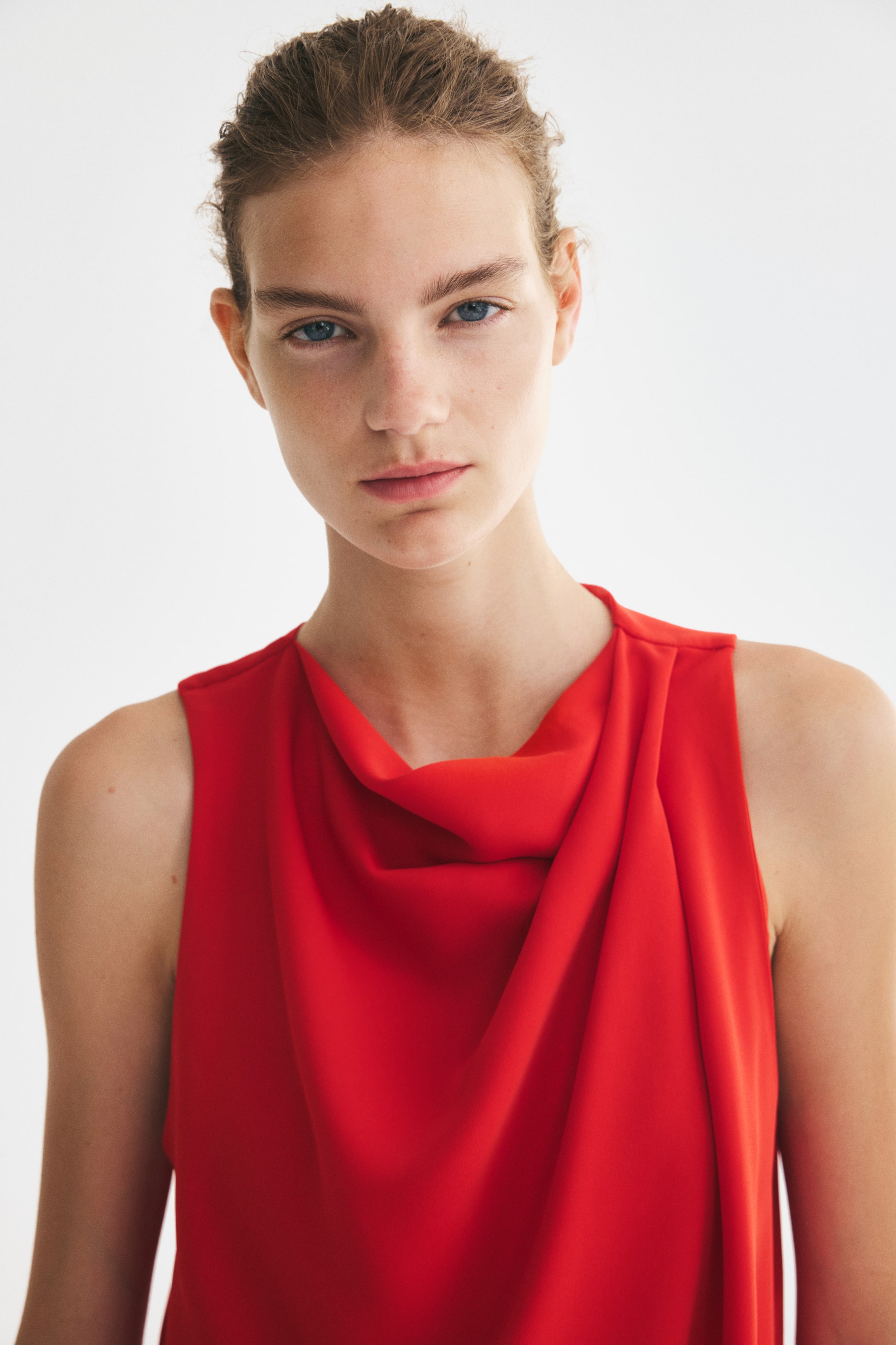 Draped Handkerchief Top