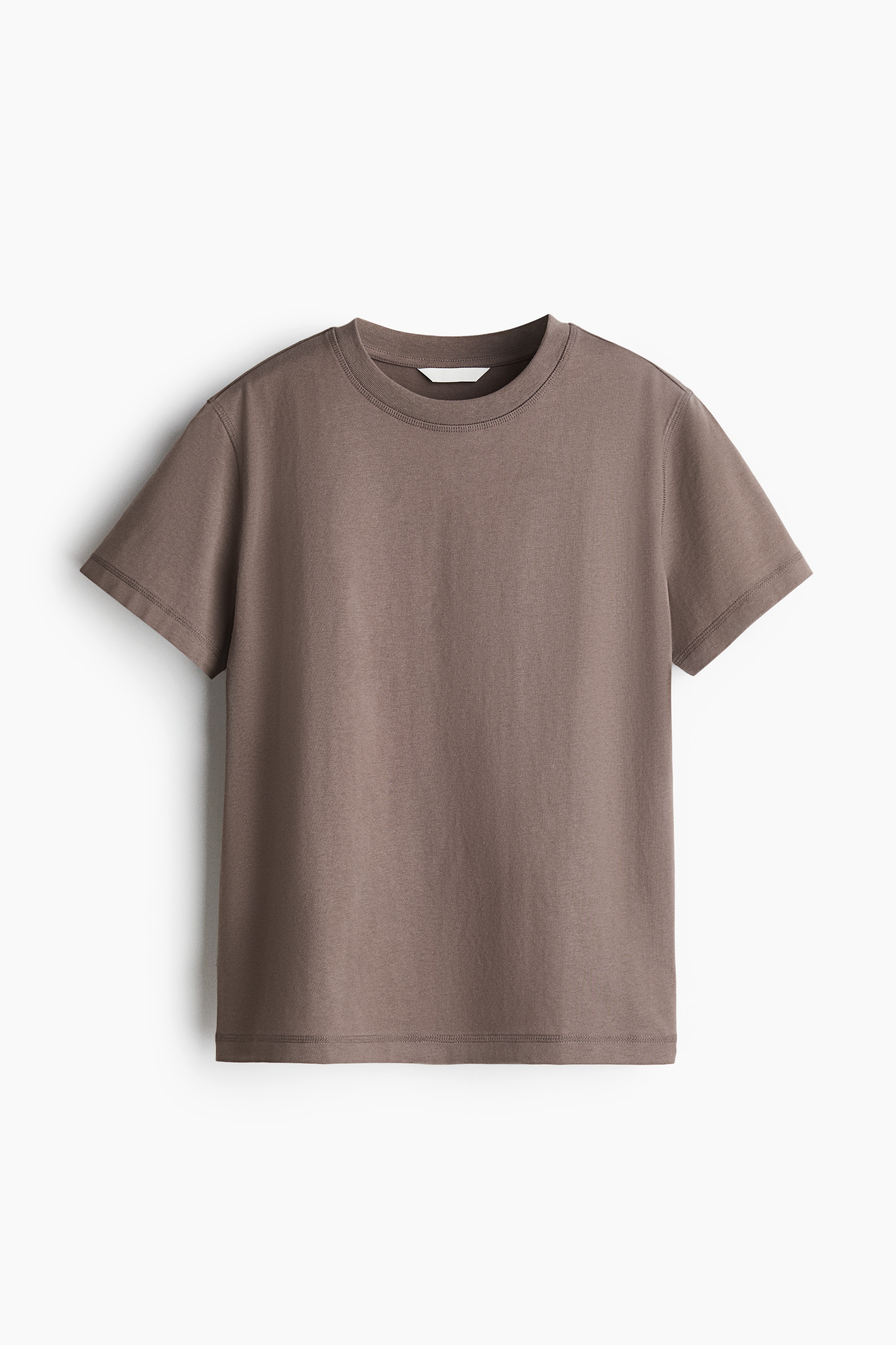 Oversized cotton T-shirt - Dark mole/Light dusty pink/Navy blue