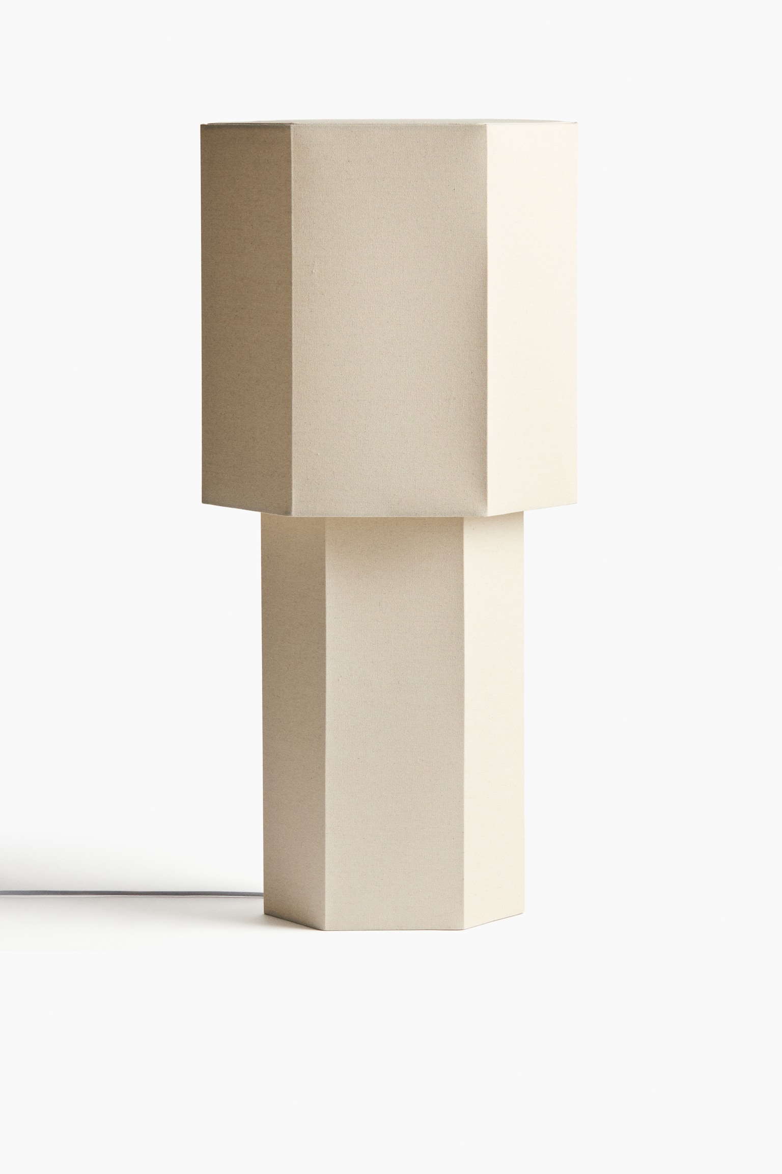 Hexagonal floor lamp - Light beige