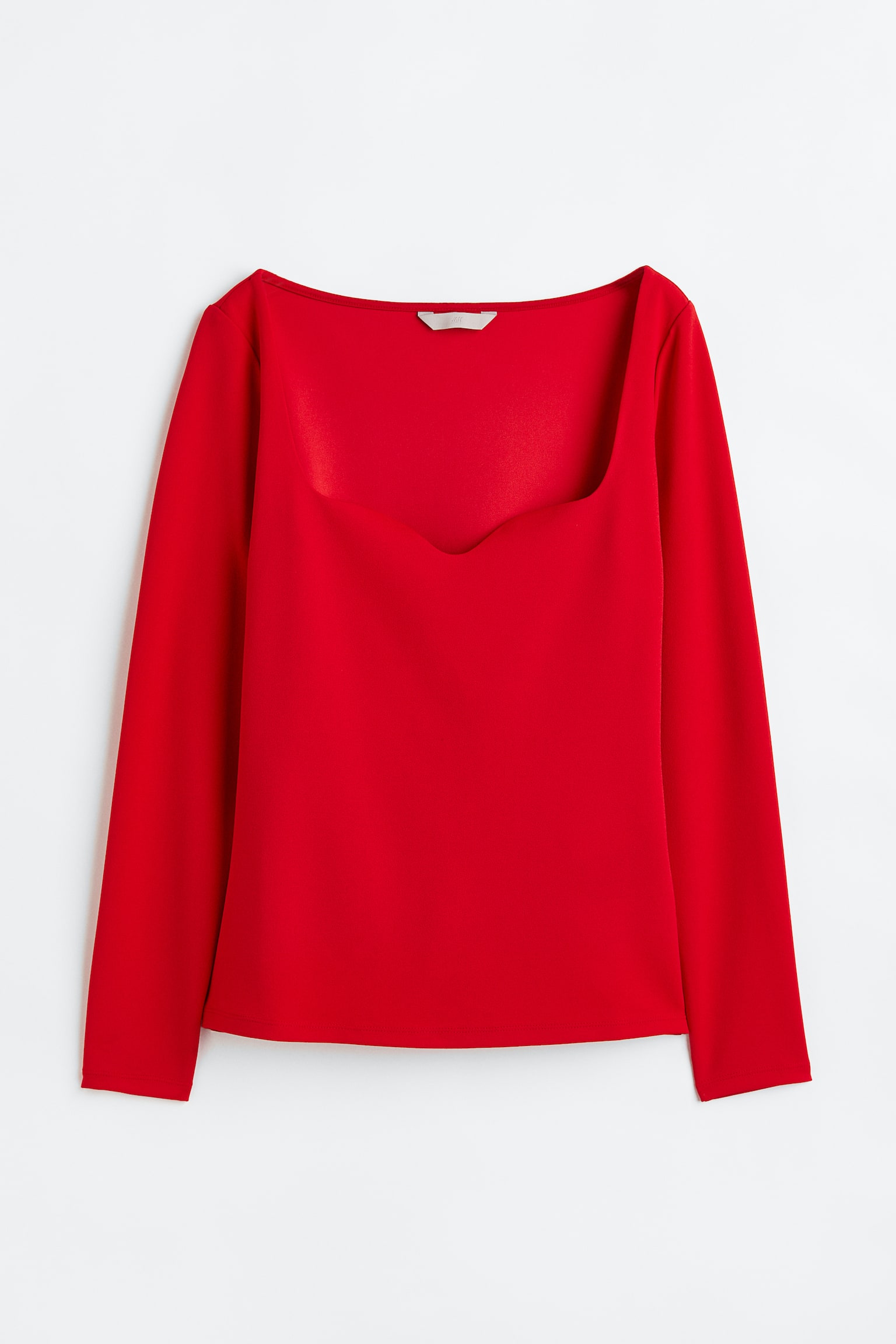 Maglia in jersey aderente - Rosso