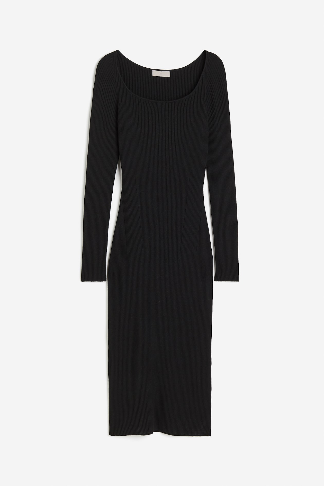 H&M Maternity White/Black Striped Bodycon with Side Slits Tank Dress- Size  S - Rib-Knit Bodycon Dress - Black - Ladies | H&M CA