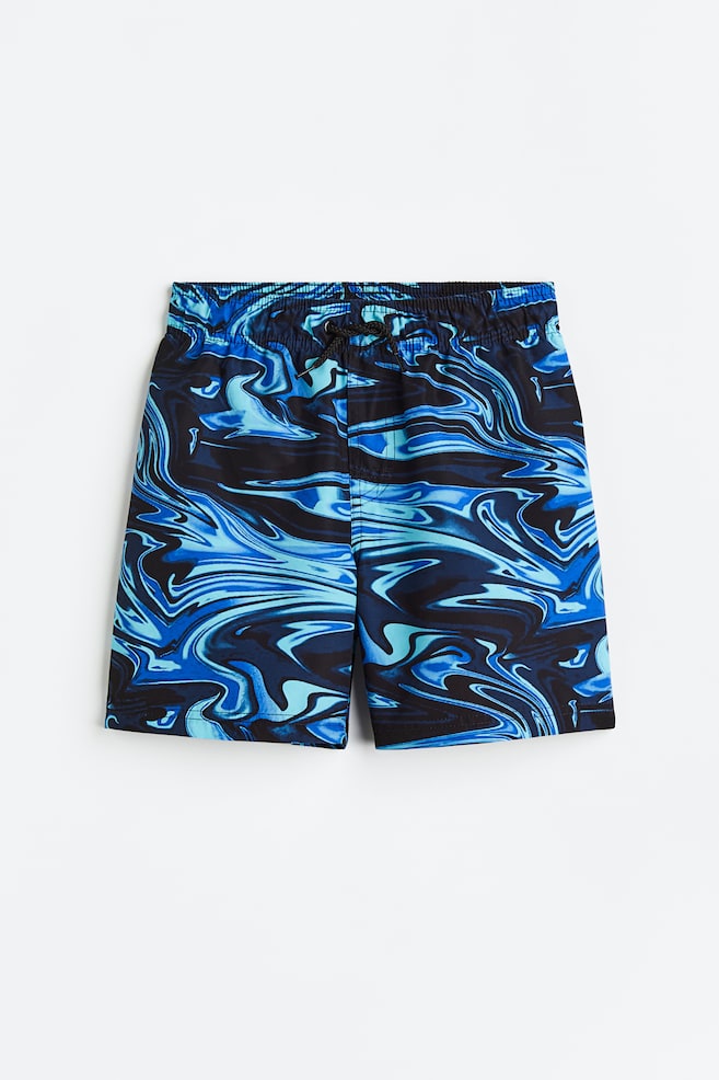 Patterned swim shorts - Dark blue/Swirls/Blue/White/Blue/Tie-dye/Turquoise/Ombre/dc/dc/dc/dc/dc/dc/dc - 1