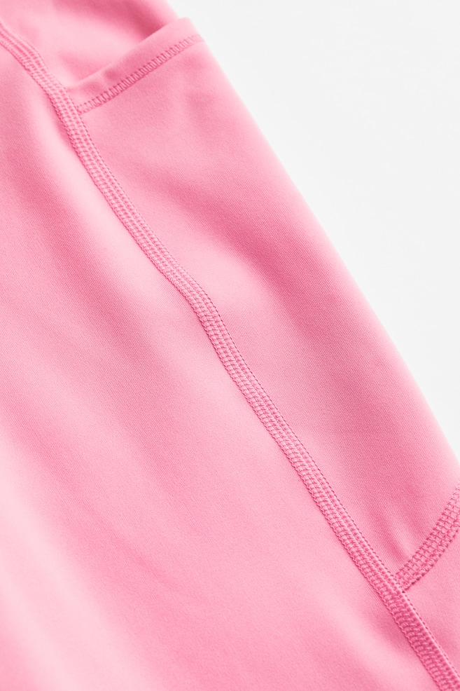 DryMove™ Pocket-detail Sports Leggings - Bubblegum pink/Black/Steel blue/Light beige/Lavender blue - 2