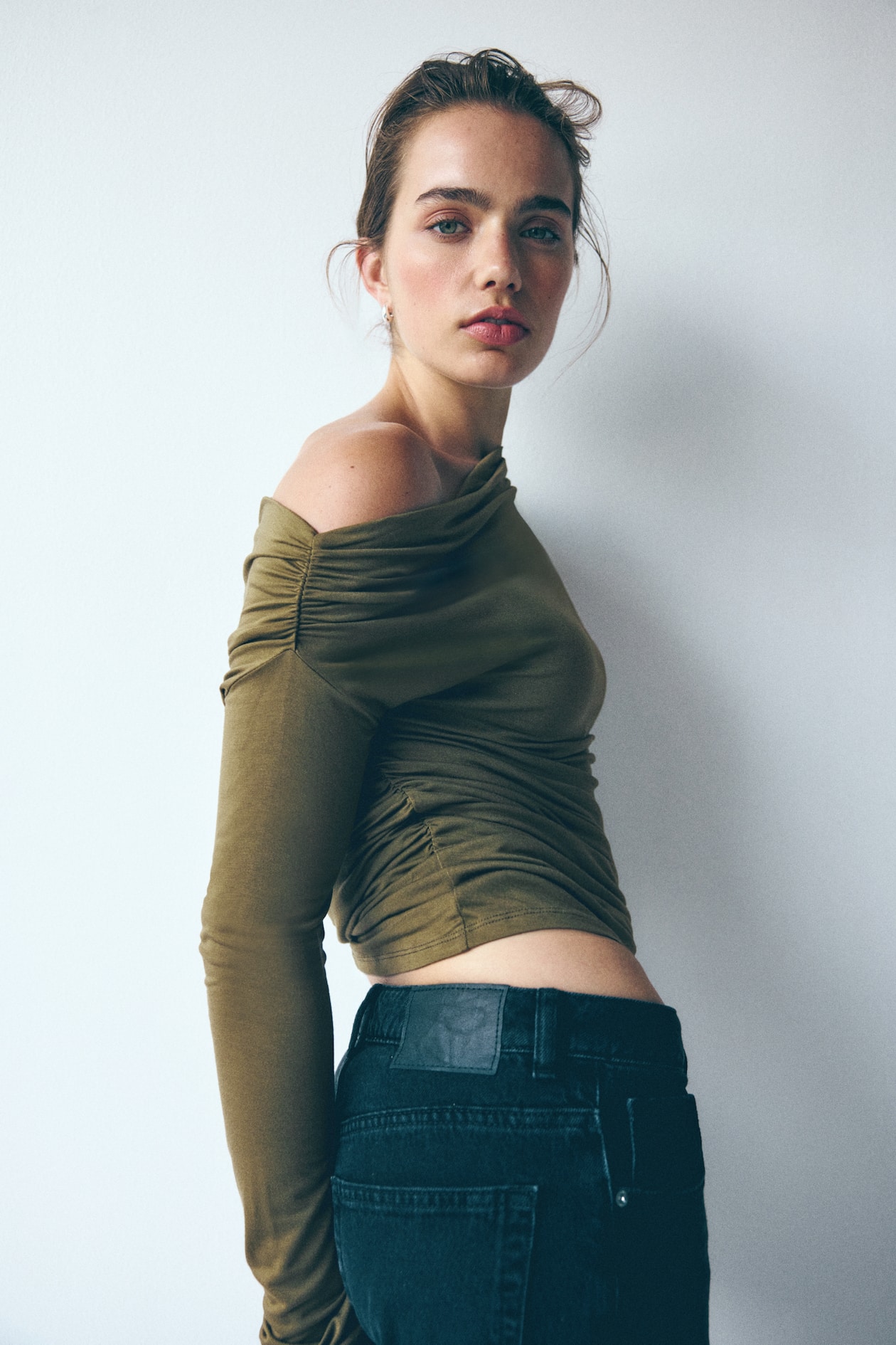 Draped One-Shoulder Top - image 5
