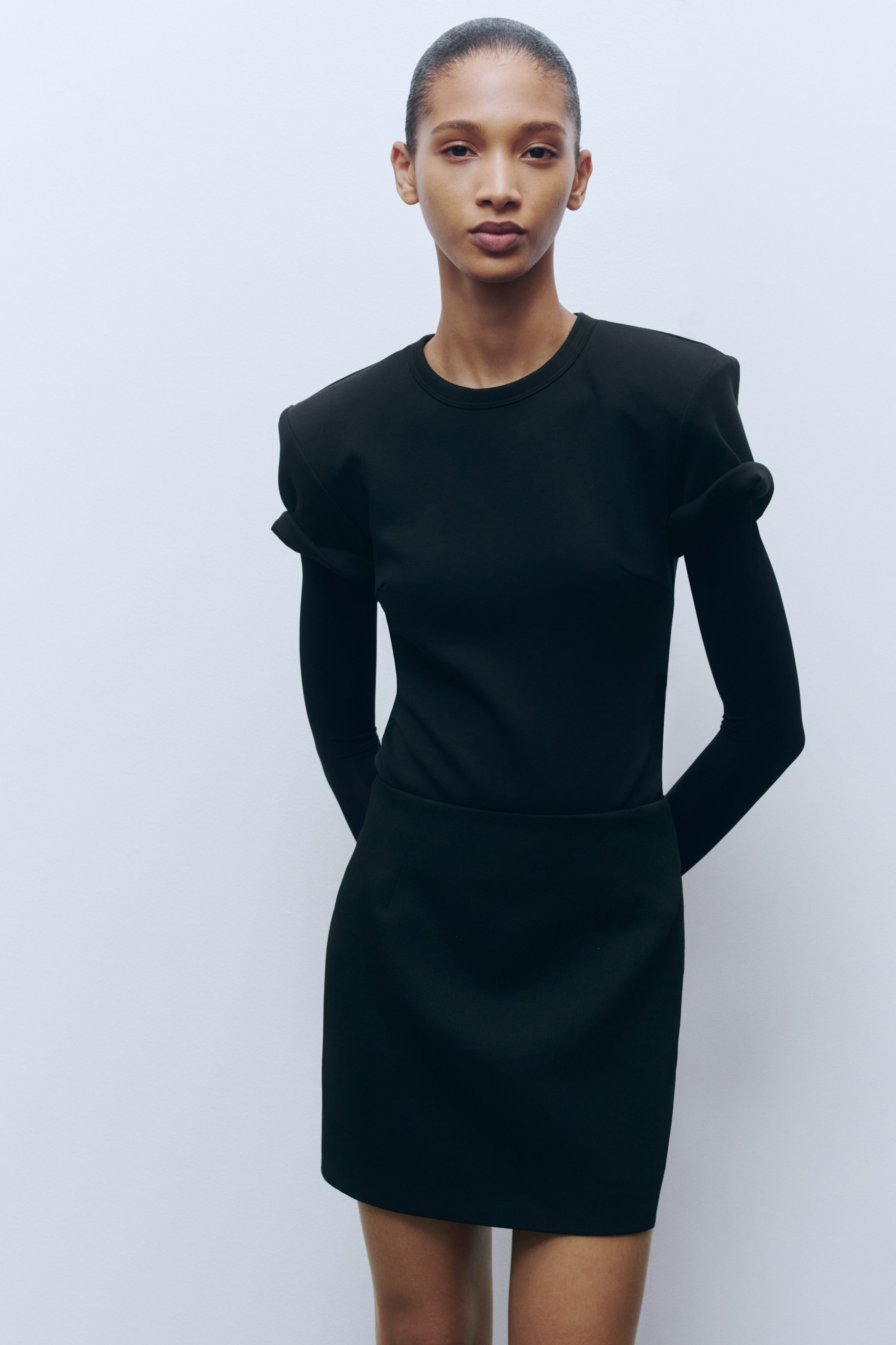 Shoulder-Pad Bodysuit