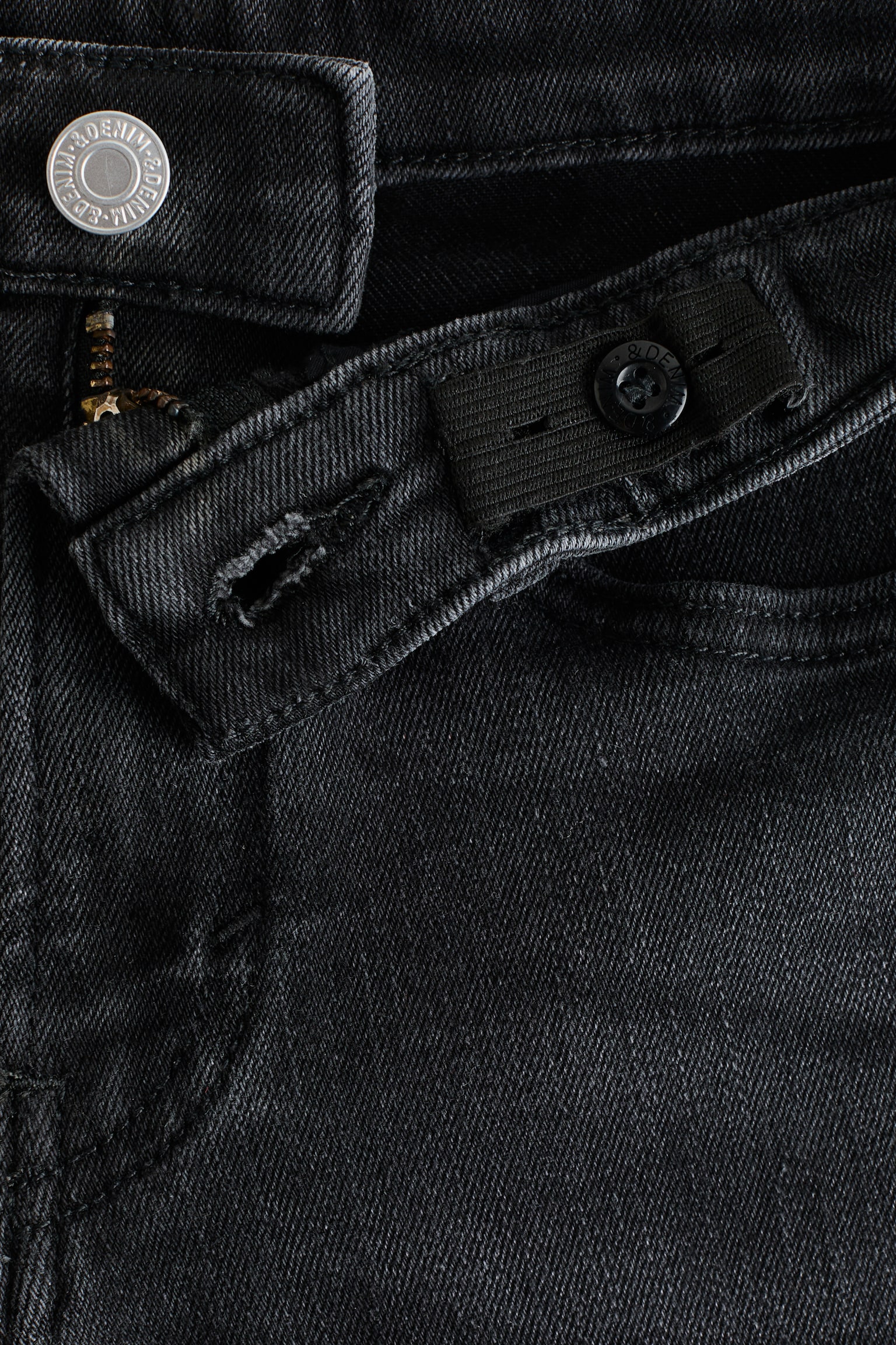 Детские джинсы H&M Skinny Fit, цвет: Чёрный — фото 3