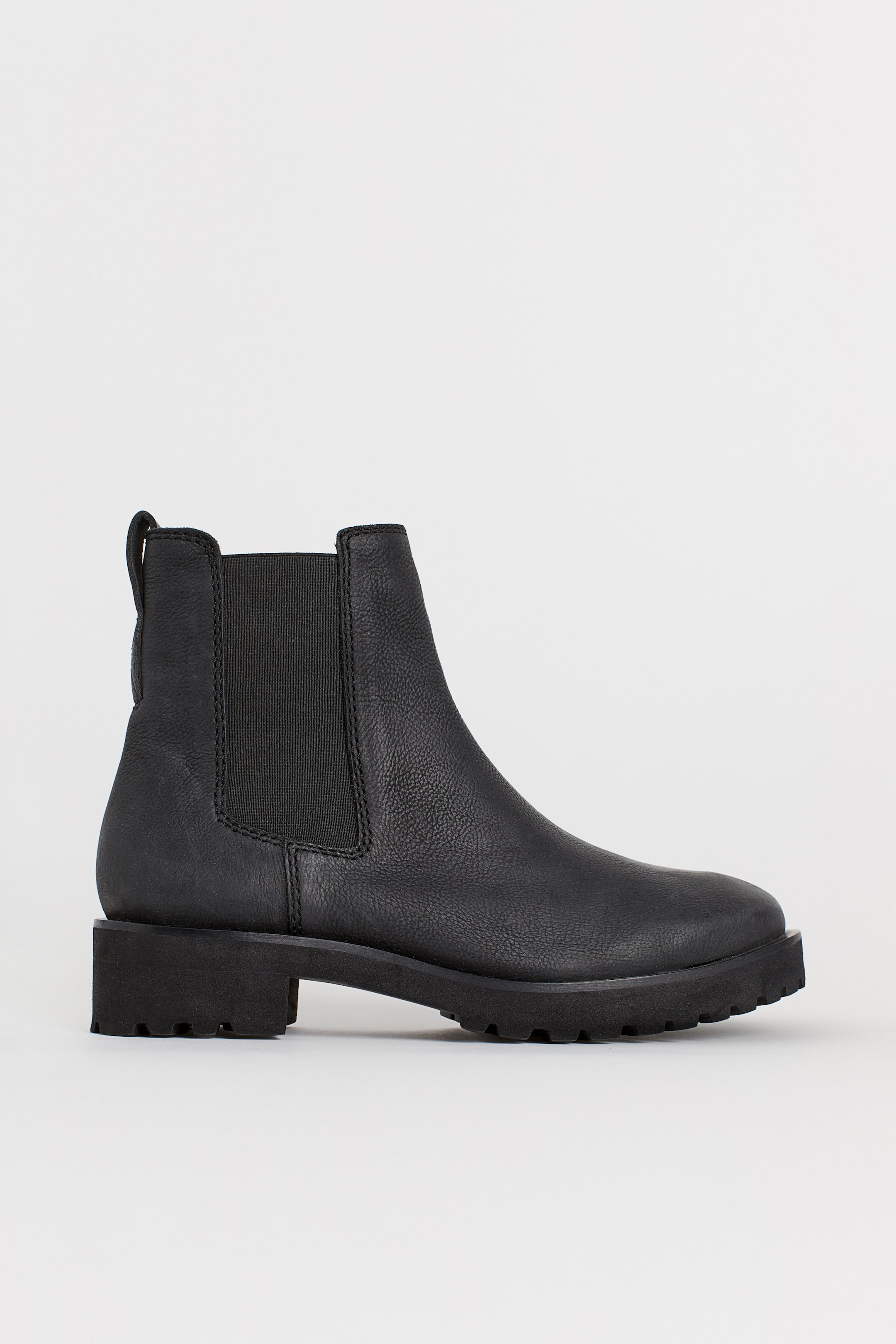 Nubuck Chelsea boots - Low heel - Black - Ladies | H&M GB