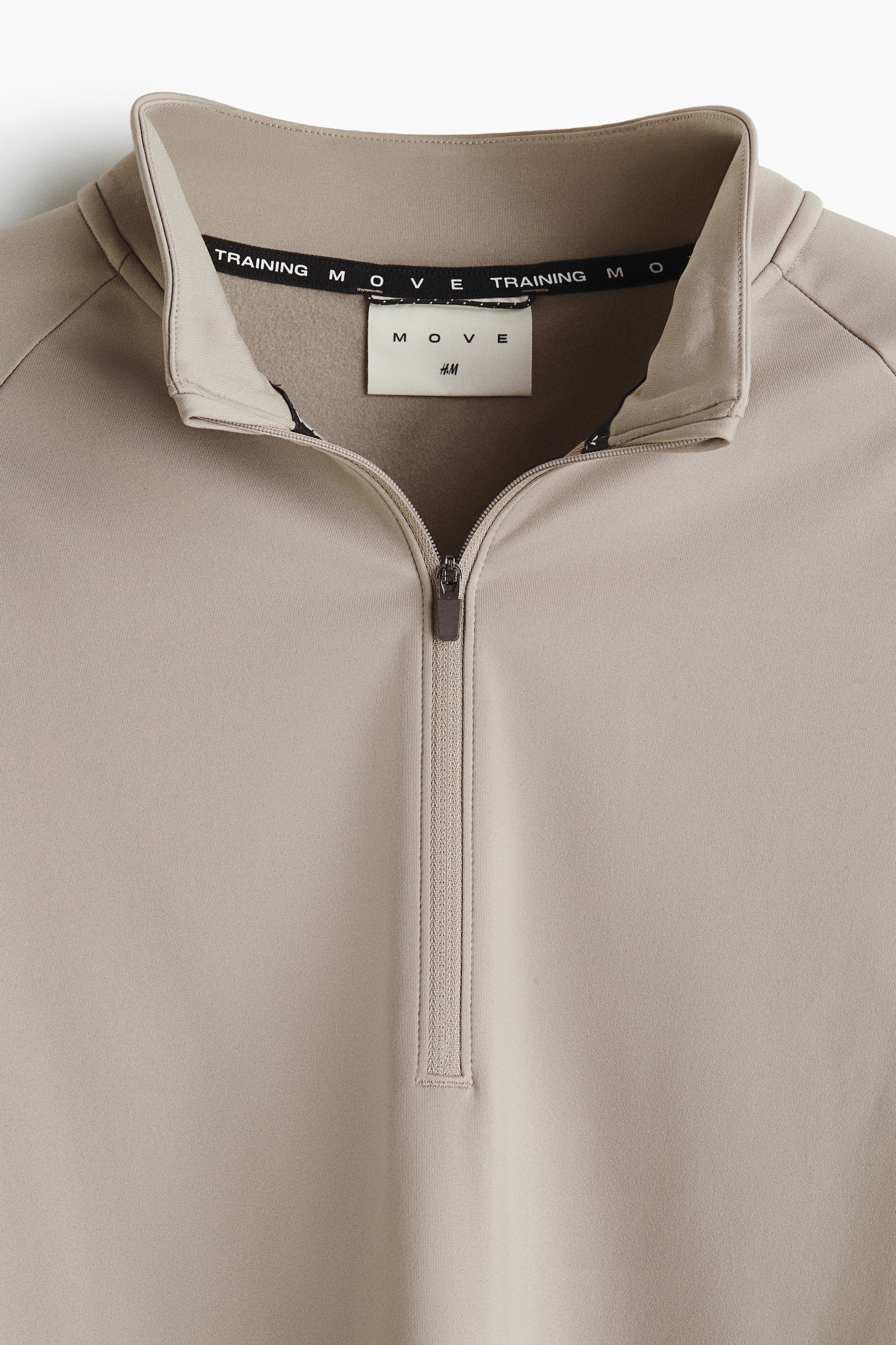 Mid-Layer Half-Zip Sports Shirt with ThermoMove™ - Dusty beige/Black/Dark brown/Gray - 8