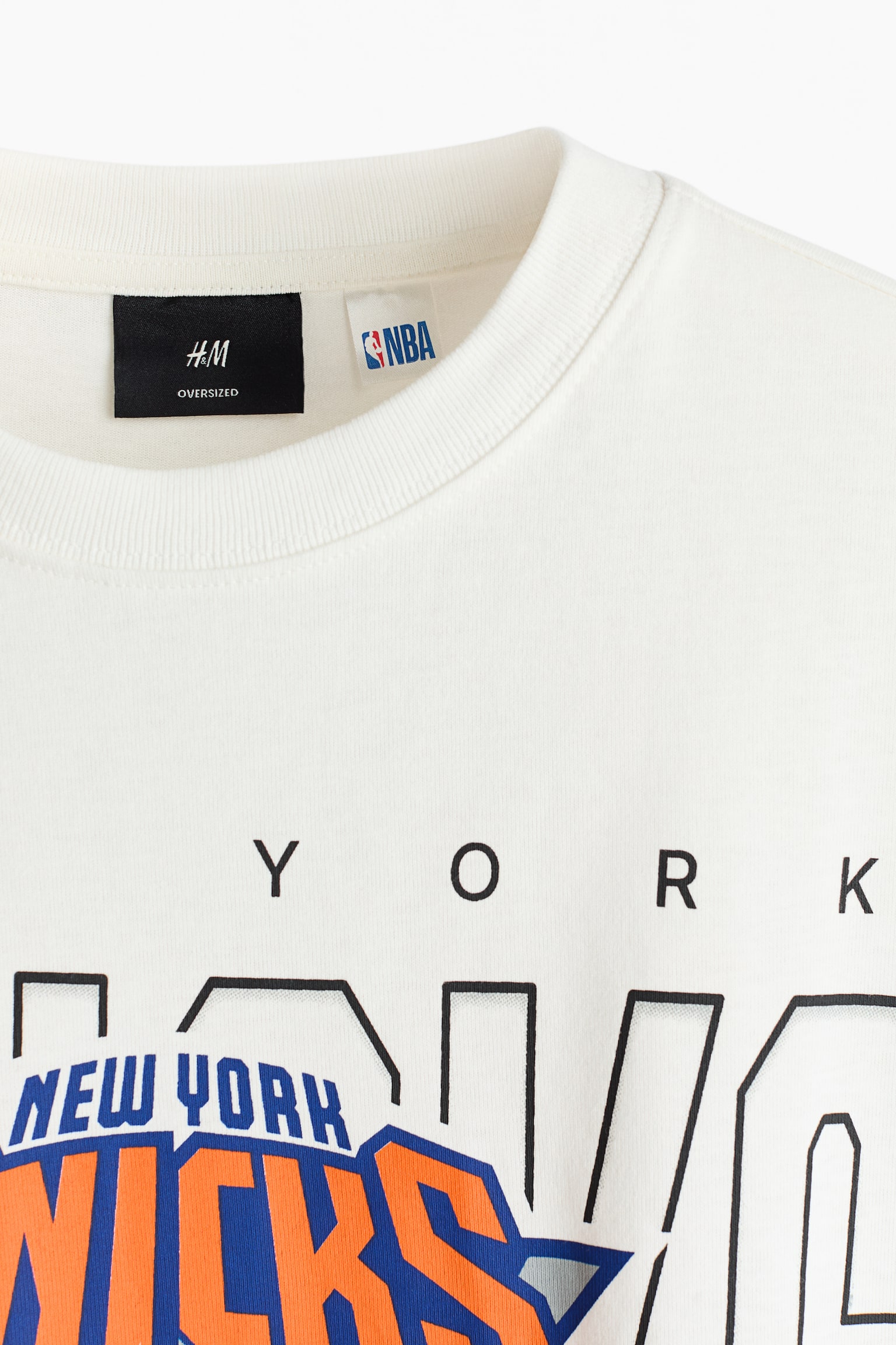 Oversized Fit T-shirt - White/NBA/Black/NASCAR/White/NBA/Black/Guns N' Roses/Black/NBA/White/Nas/Black/Iron Maiden/Cream/Red Hot Chili Peppers/Black/The Notorious B.I.G. - 6