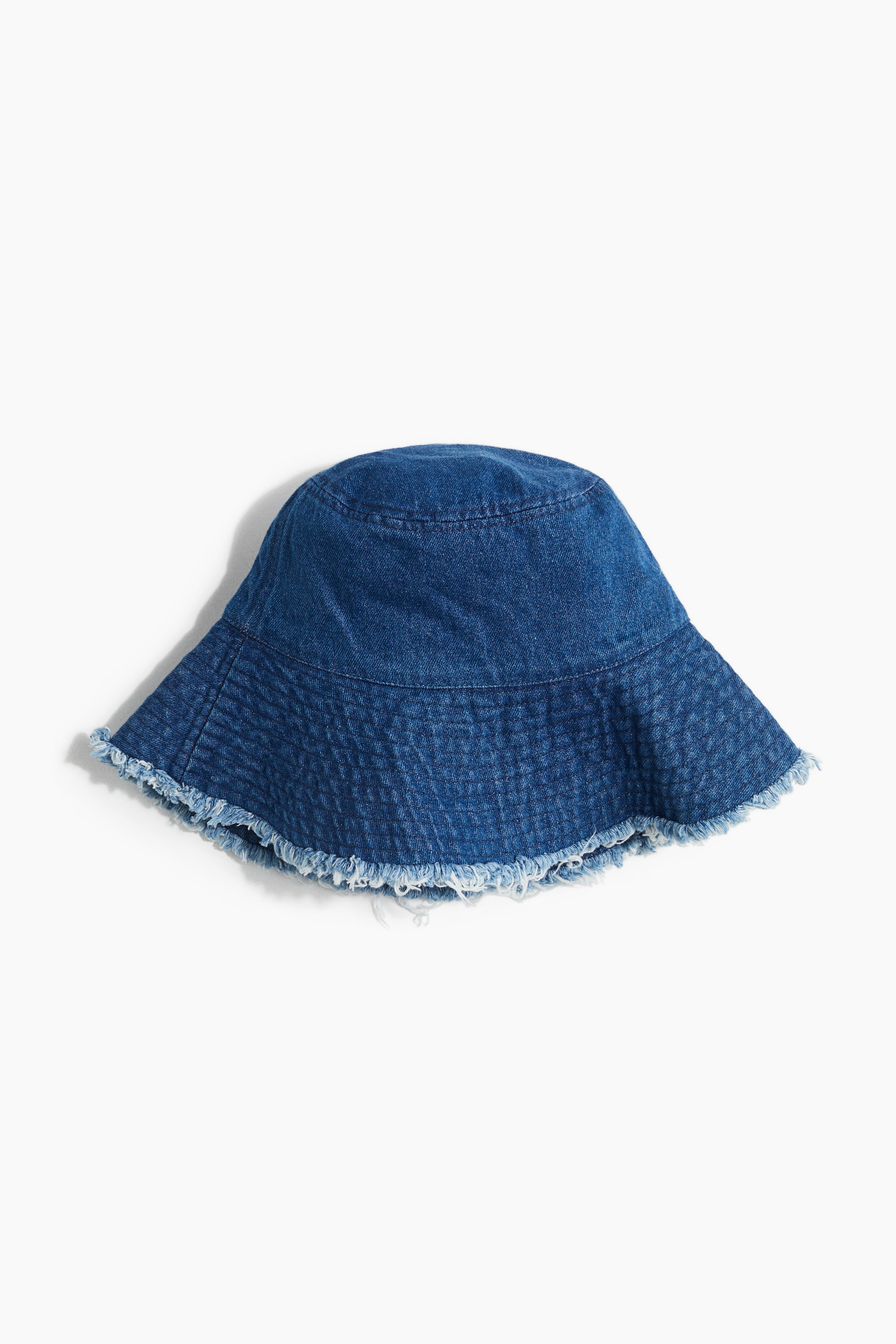 Frayed-Edge Denim Bucket Hat