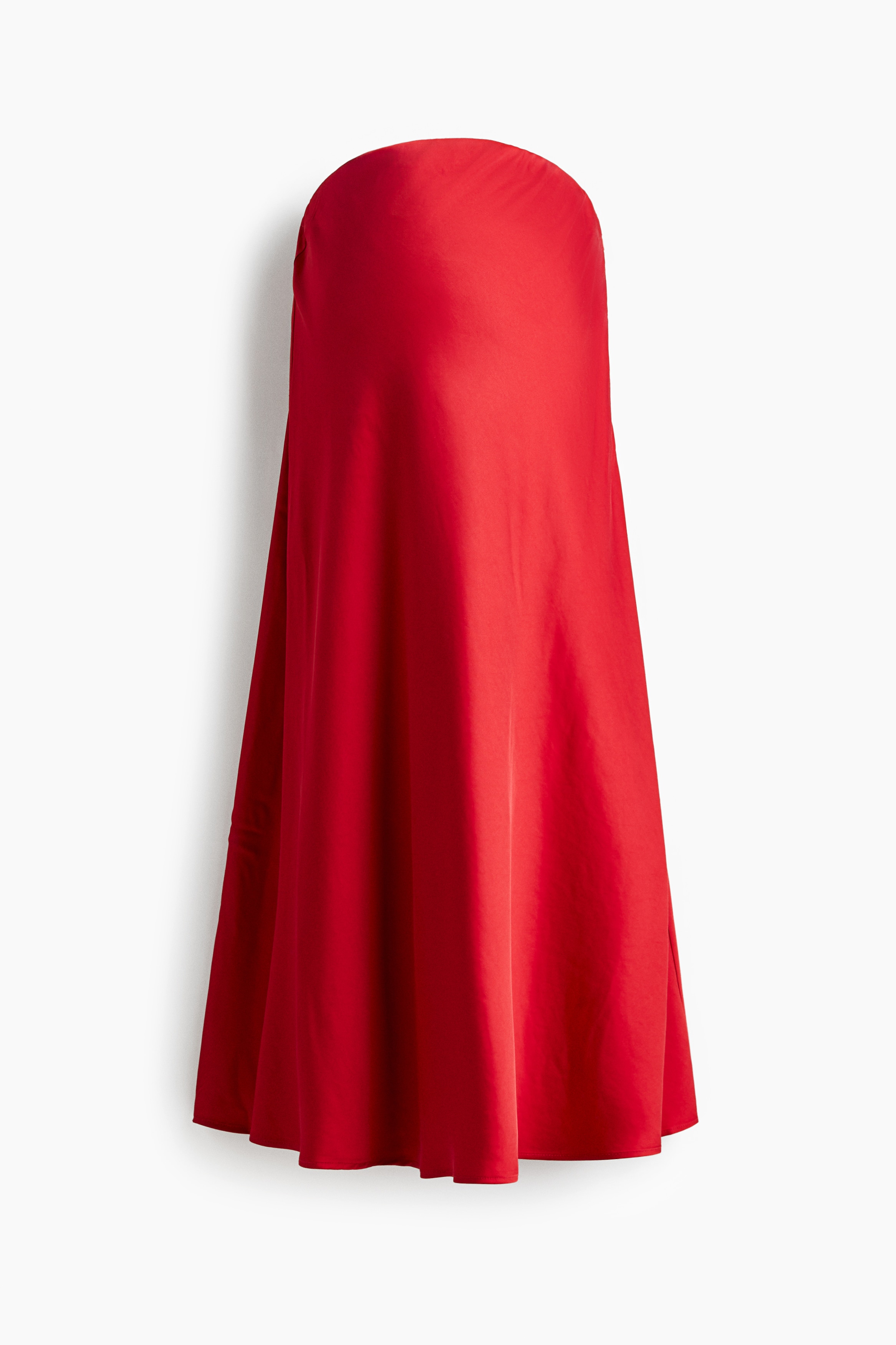 H & M - MAMA サテンスリップスカート - レッド