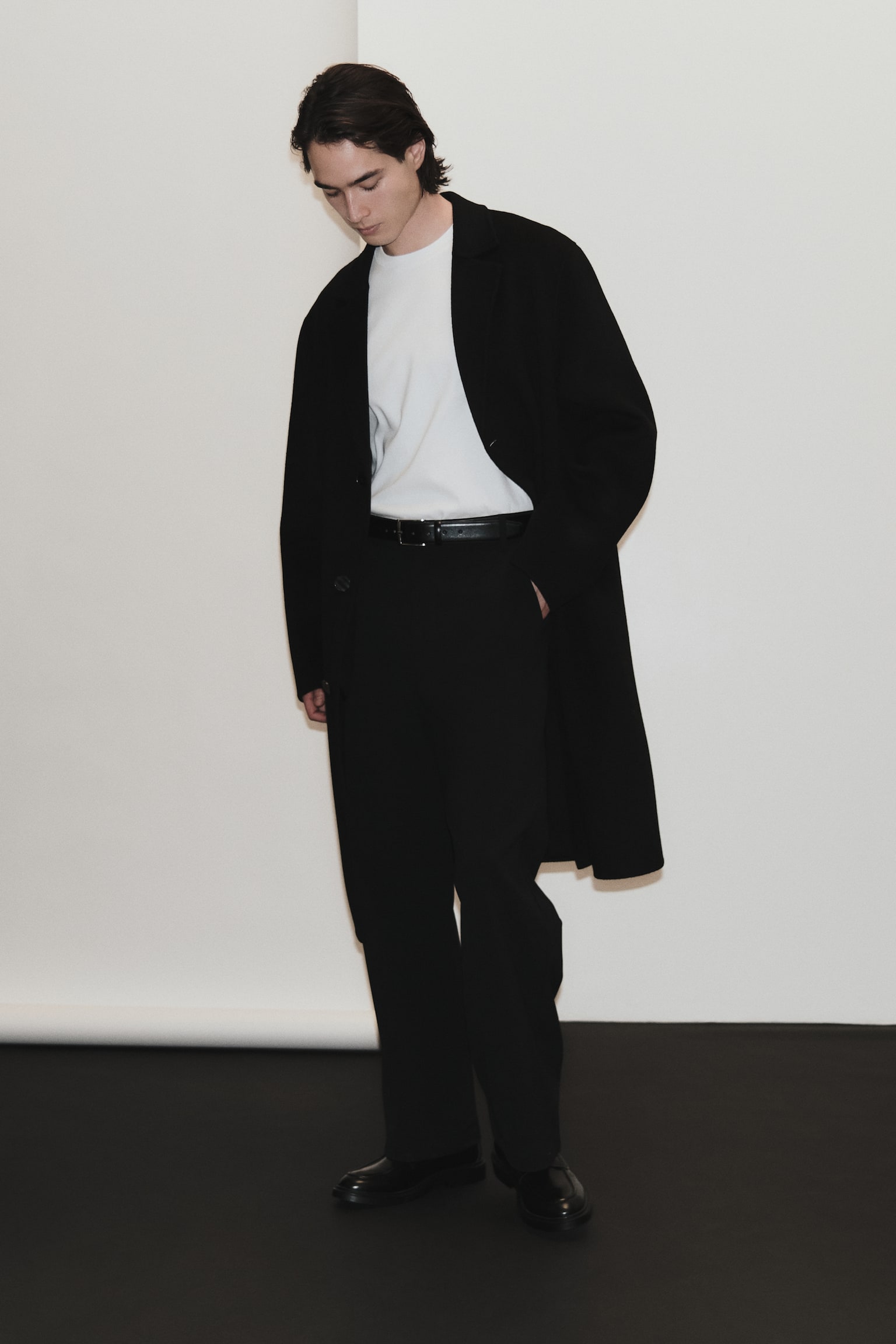 Čino pantalone Loose Fit Four-way Stretch - Crna/Bež - 5