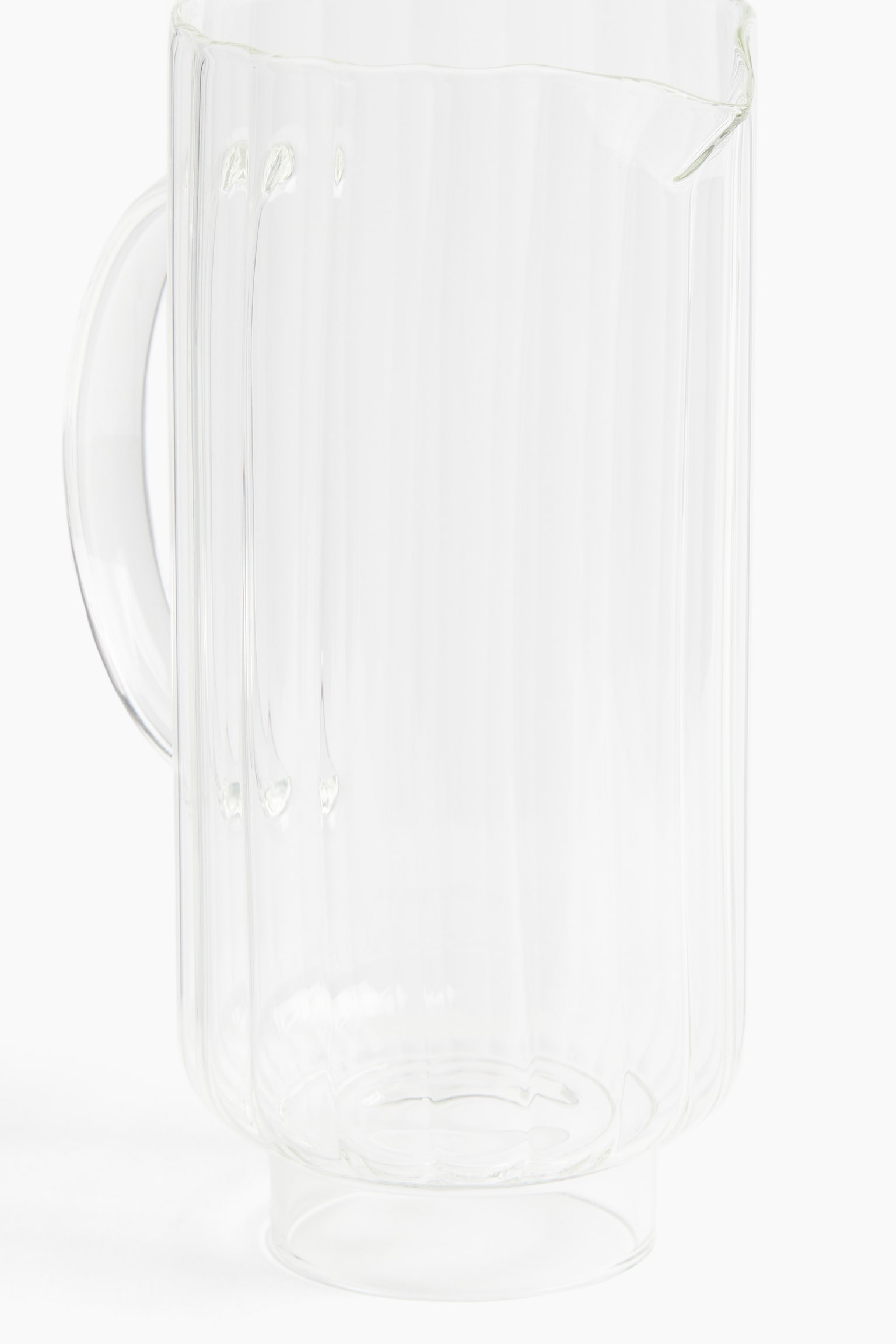 Fluted glass carafe - Transparent - 2