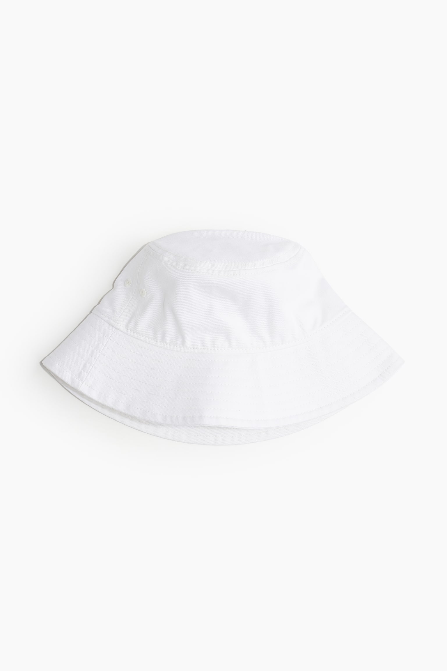 Cotton bucket hat - White/Black - 1