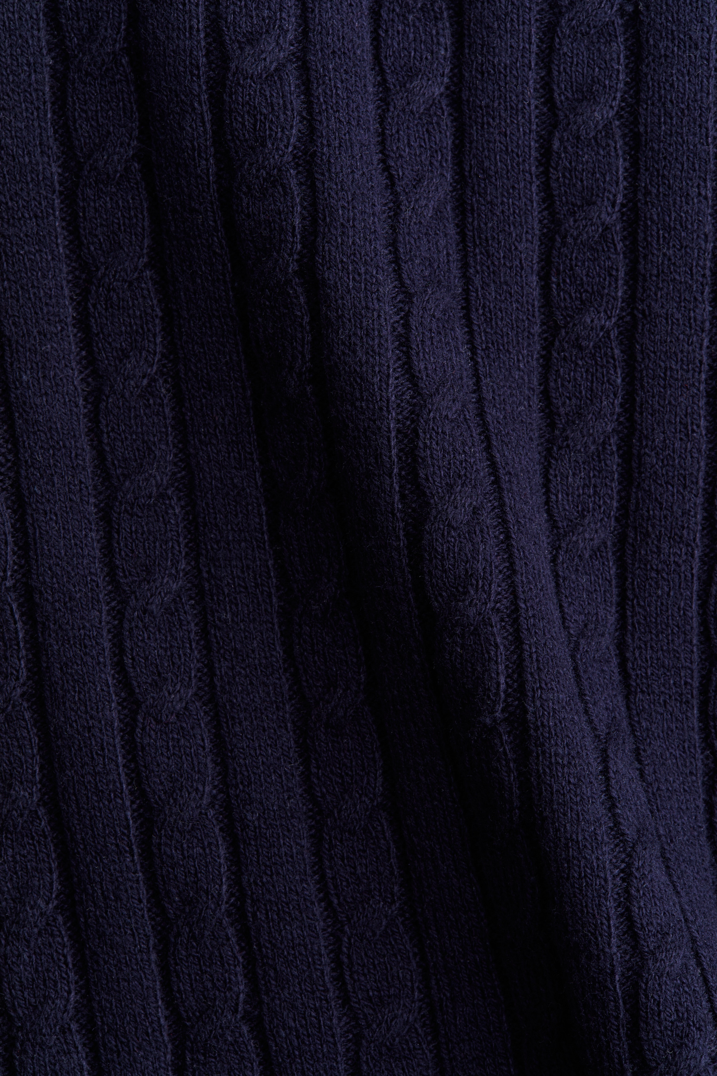 Cable-knit T-shirt