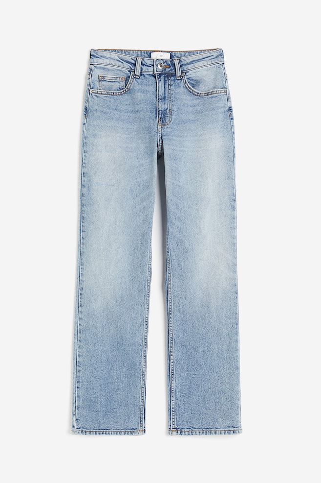 Slim High Jeans - Lys denimblå/Denimblå - 2