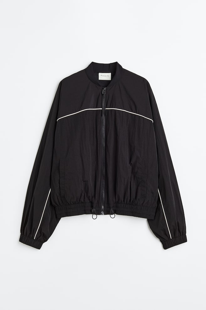 Water-repellent sports jacket - Black - 1