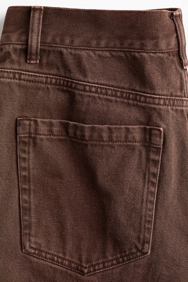 Barrel Regular Waist Jeans - Brown/Light denim blue/Dark denim blue - 4