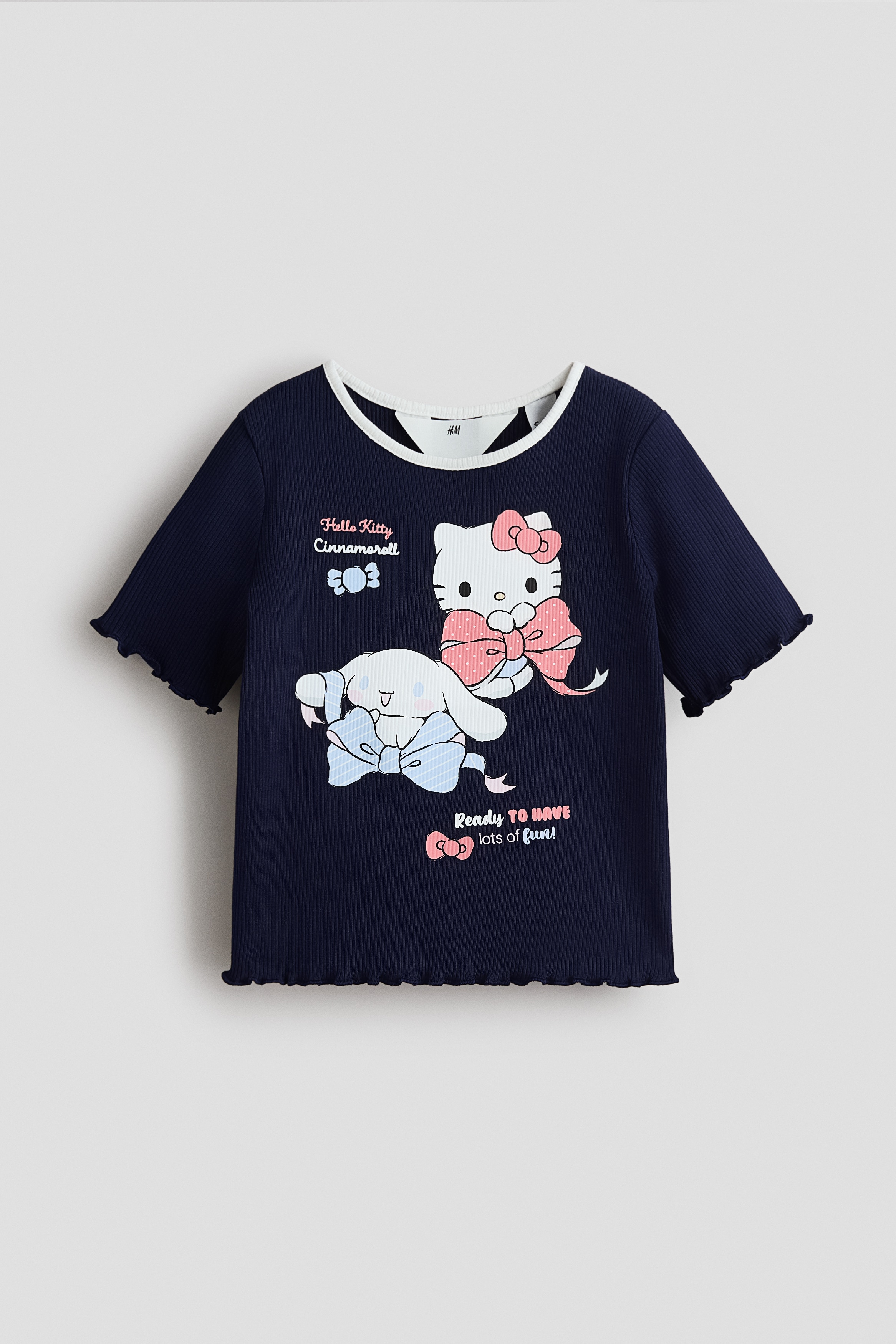 Printed T-Shirt - Navy blue/Hello Kitty/Light blue/Cinnamoroll/Cream/Cinnamoroll