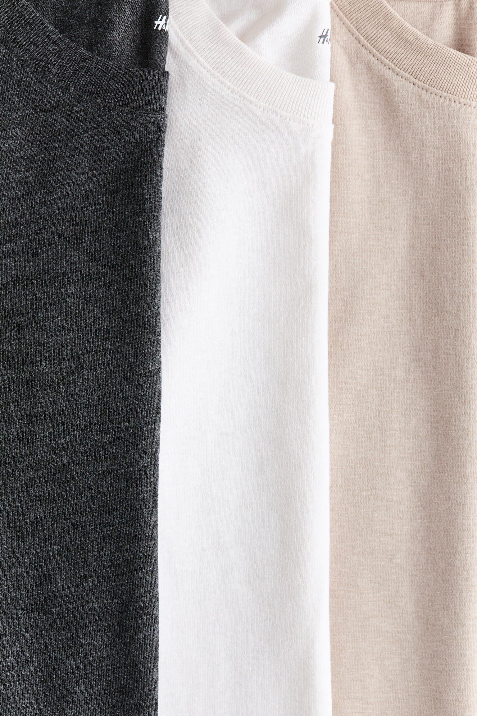 3件入T恤 - 米色/深灰混色/米色/深灰混色/海軍藍/黑色/白色/深灰色/白色/灰色/黑色/土耳其藍/混灰色/深藍色/黑色/淺米色/灰色/黑色 - 2