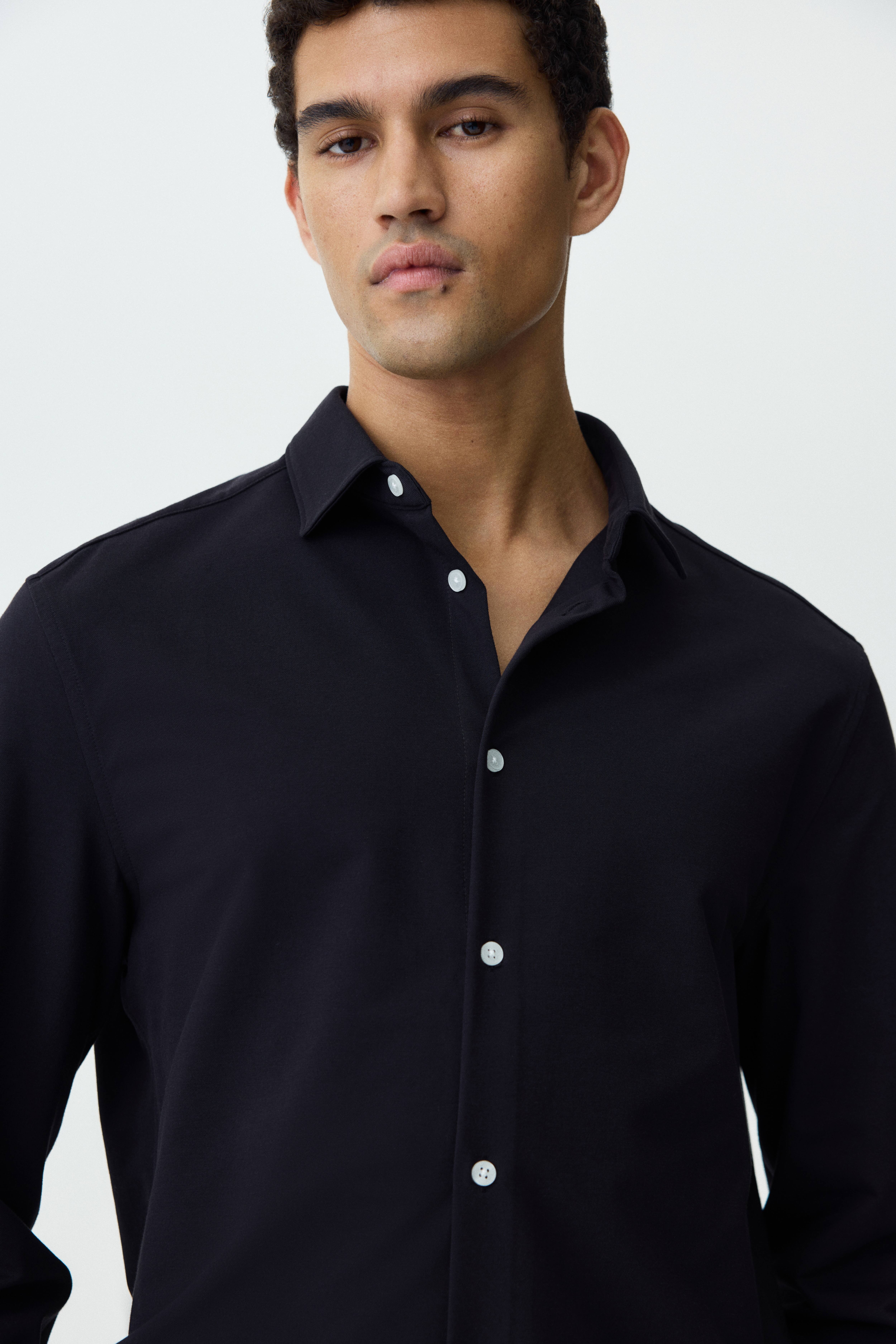 Four-Way Stretch Slim-Fit Shirt