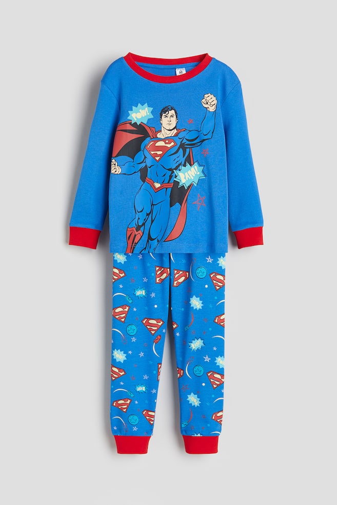 Pyjama avec impression - Bleu/Superman/Bleu/Spider-Man/Bleu vif/Sonic le Hérisson/Bleu/Pokémon/dc/dc/dc/dc/dc/dc/dc/dc/dc - 1