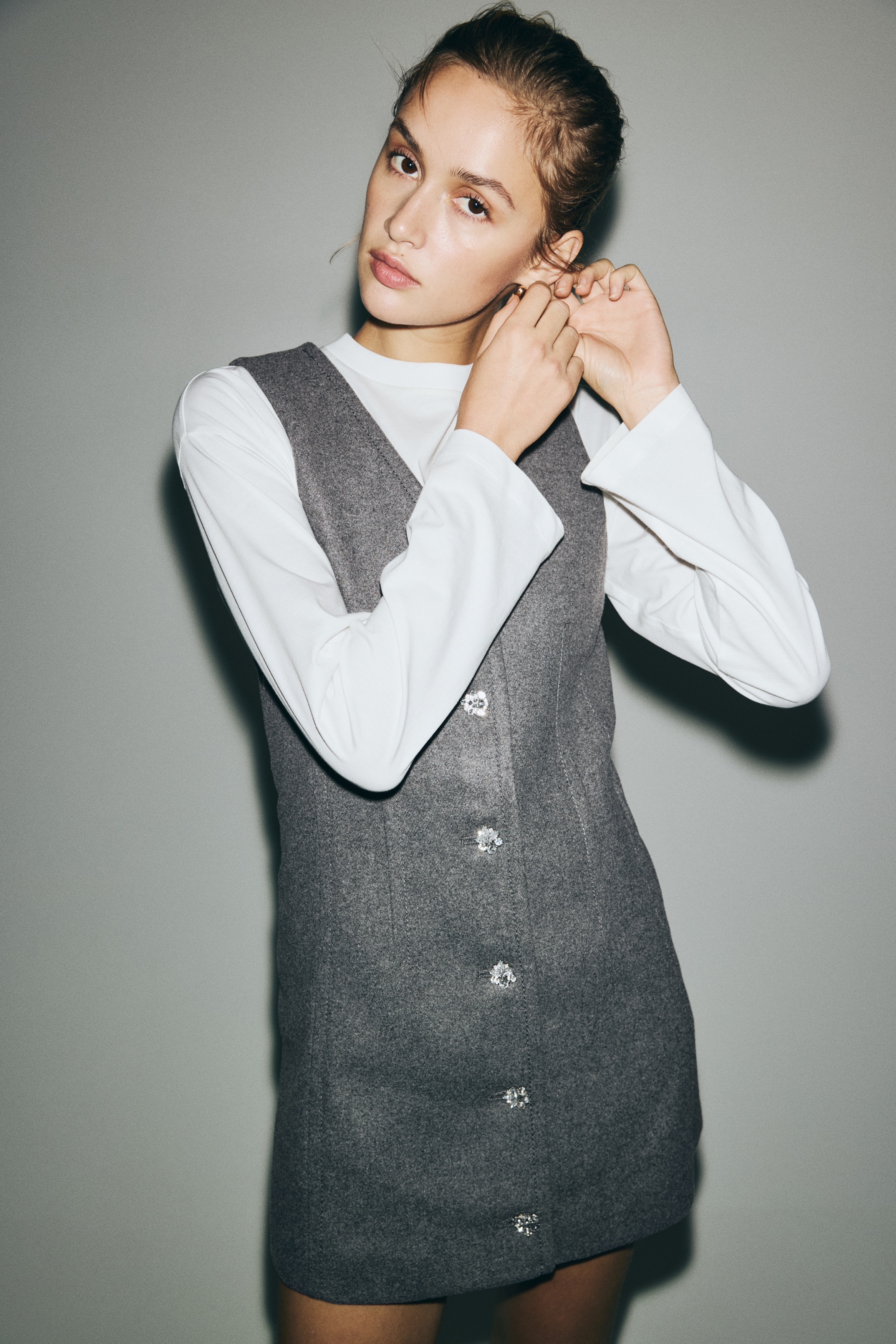 Rhinestone-Button Dress from H&M - $59.99