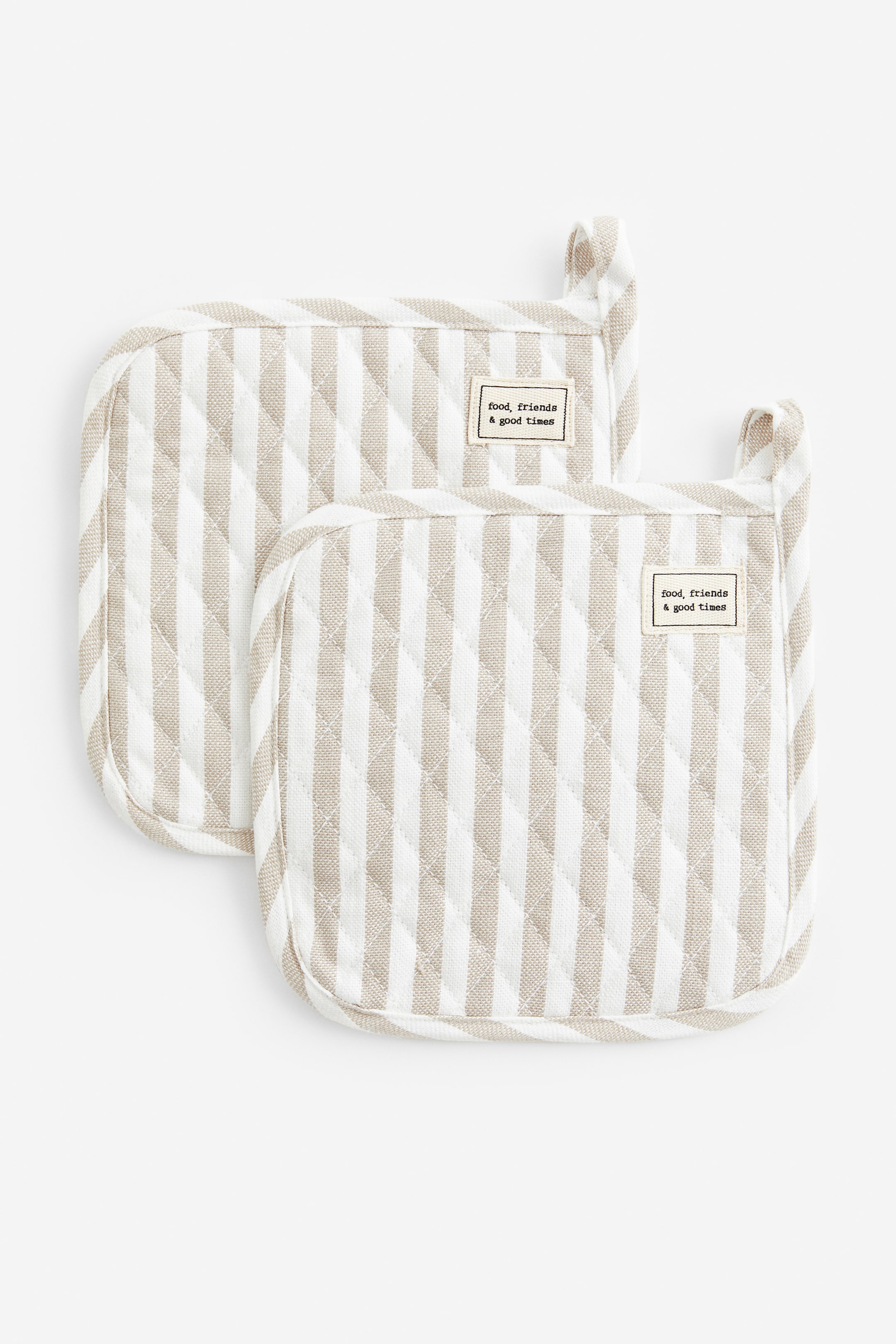 2-pack Striped Pot Holders