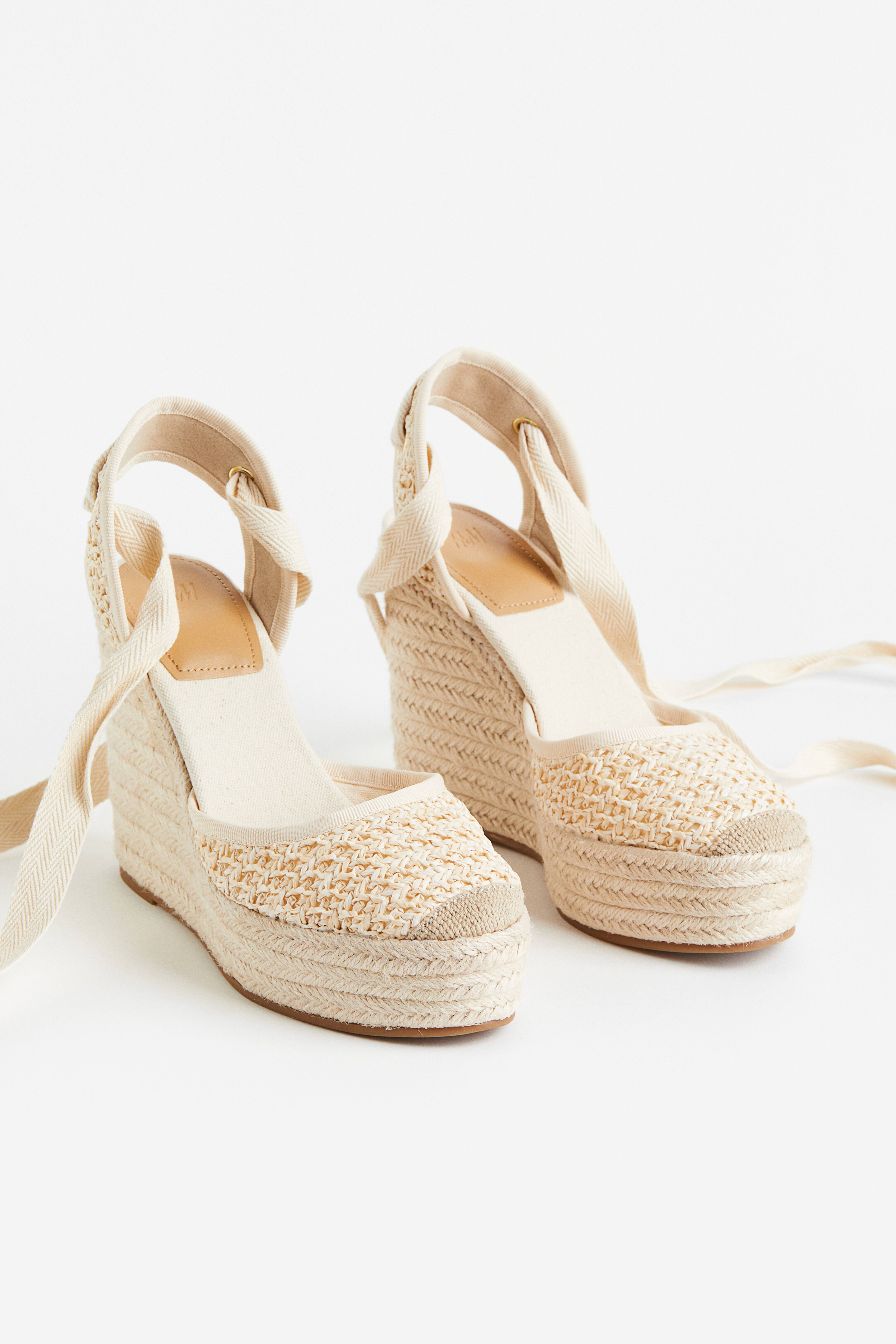 Espadrillos Med Kilklack - Ljusbeige - DAM | H&M SE