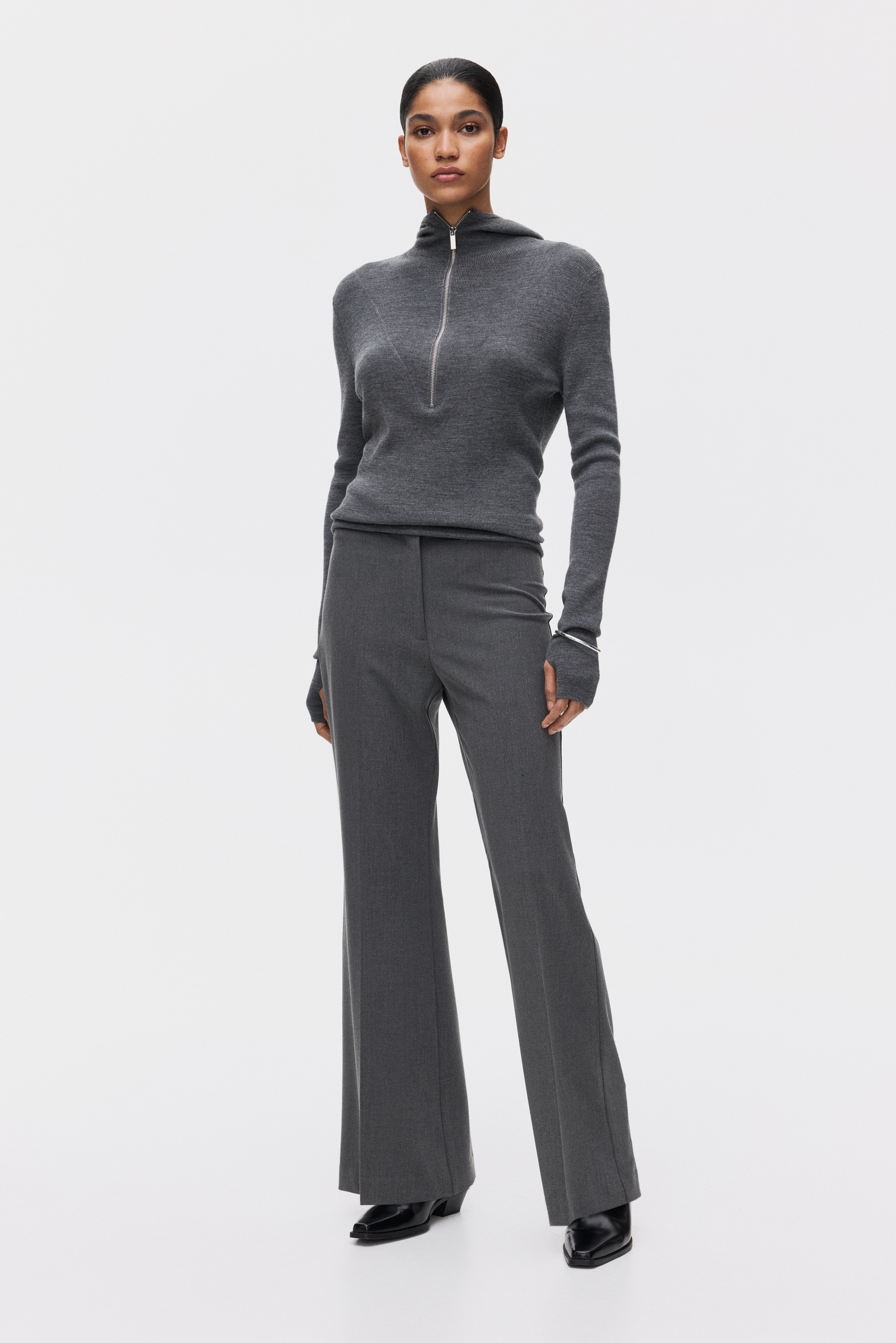 H & M - テーラードパンツ - ブラウン H & M - テーラードパンツ - ブラウン