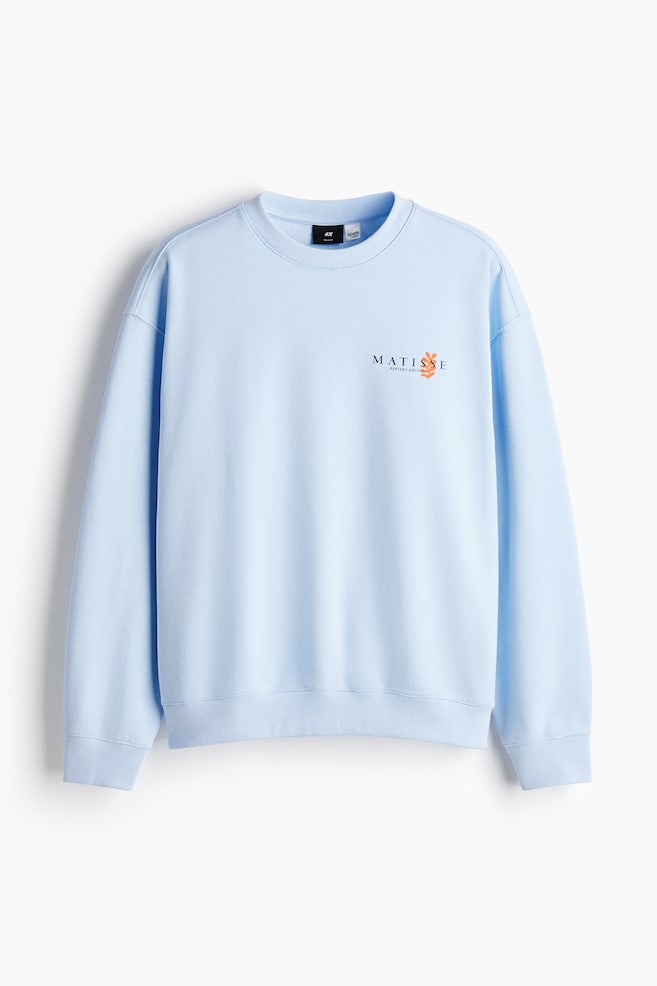 Loose Fit Sweatshirt - Light blue/Matisse/Dark brown/Ramones/White/Katsushika Hokusai - 1
