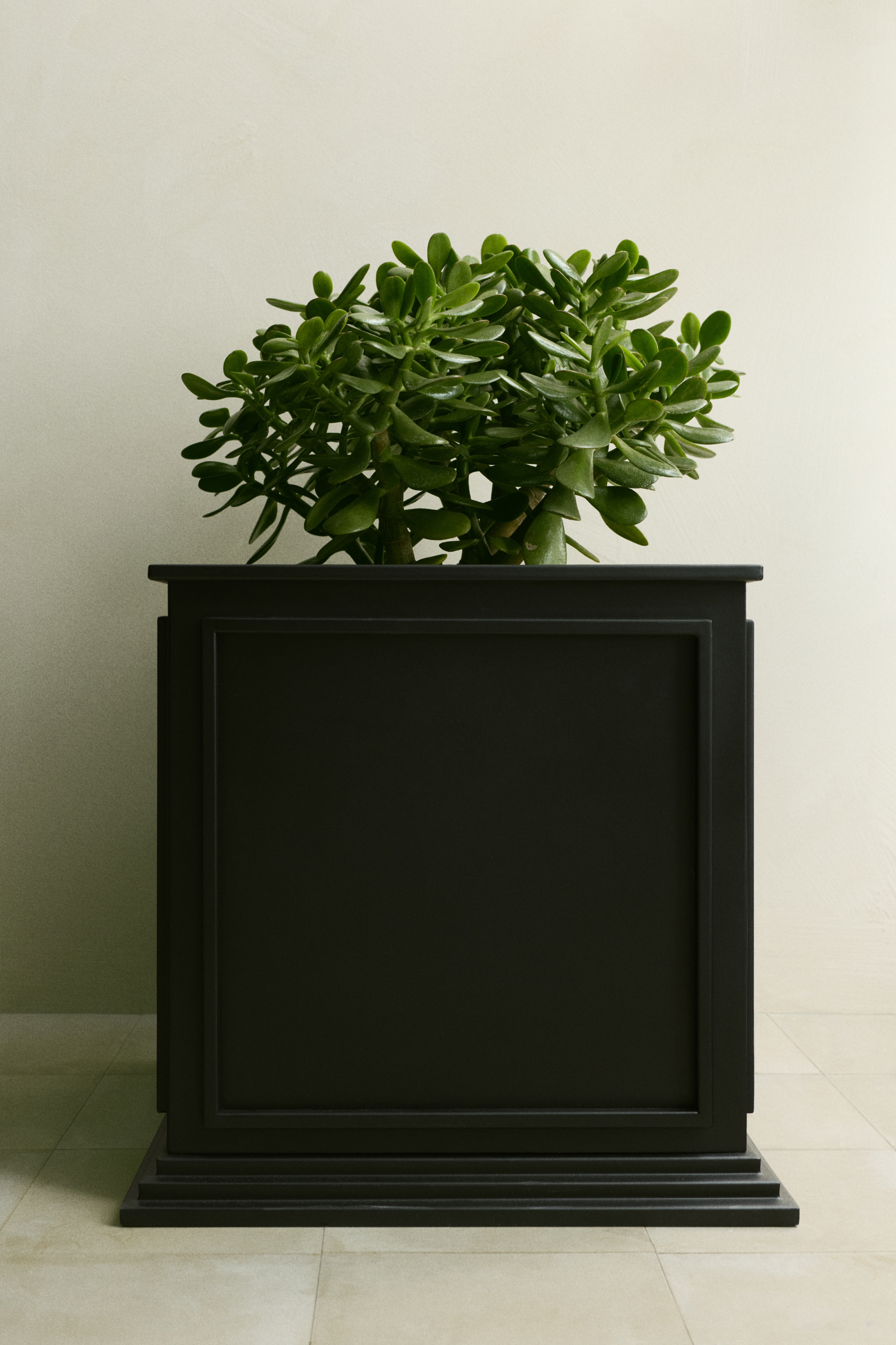 Large Metal Plant Pot - Black