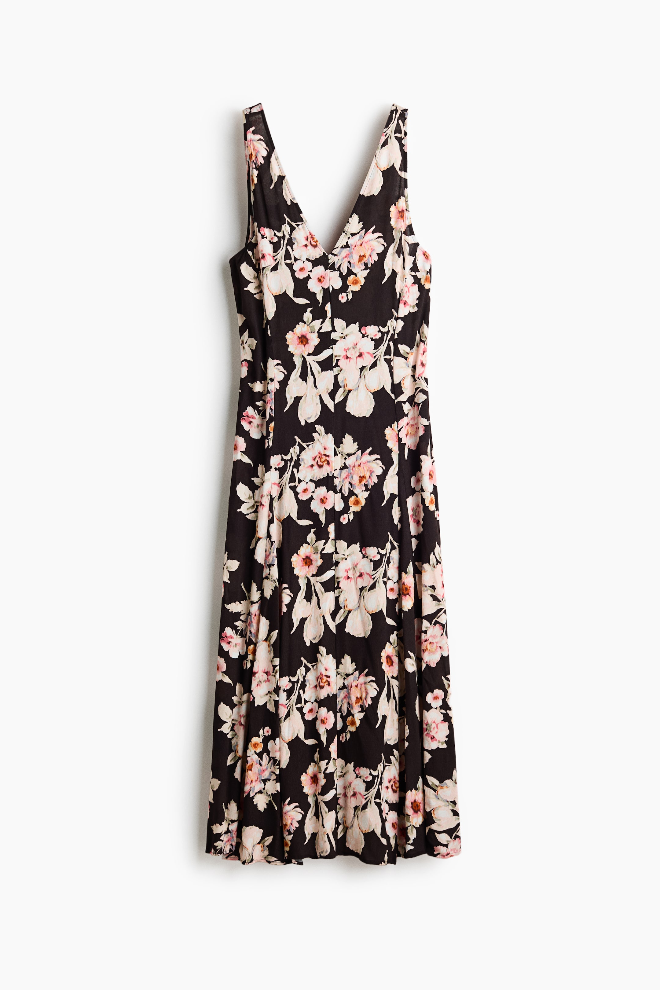 Crêpe Dress with Godet Pleats