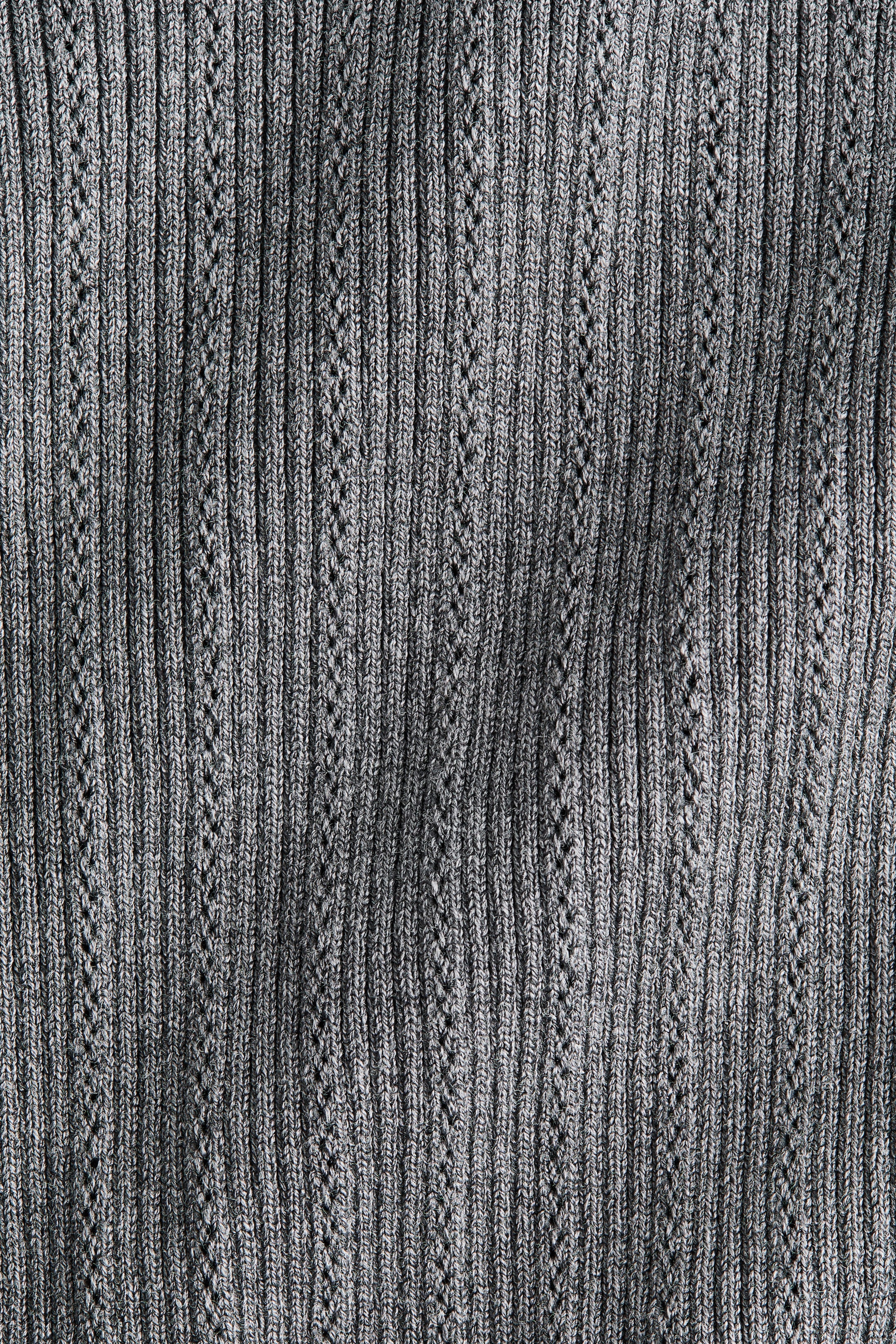 Haut en tricot pointelle