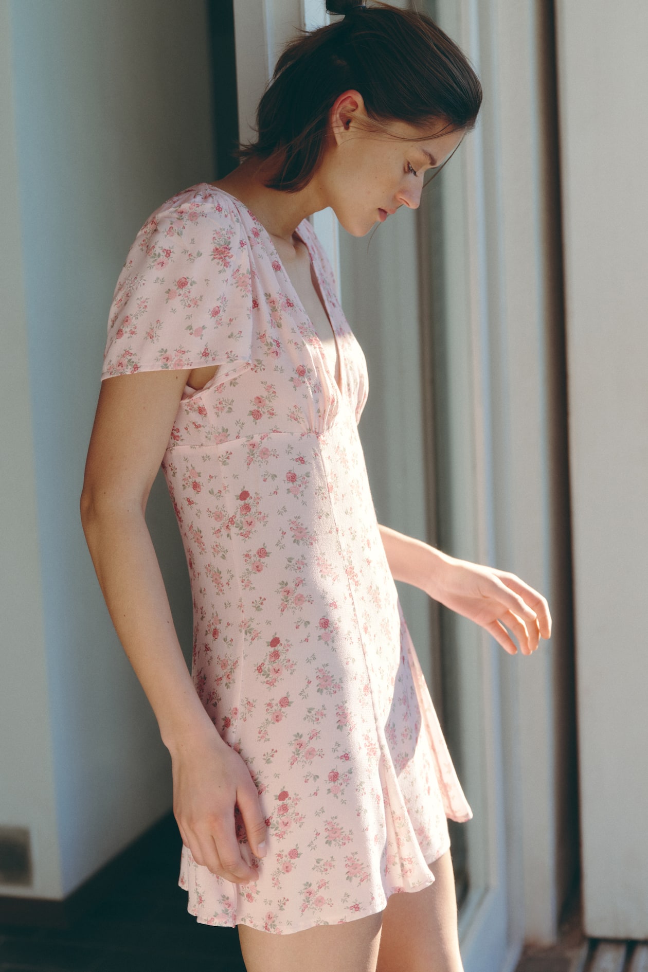 Viscose Dress with Flared Skirt - image 2