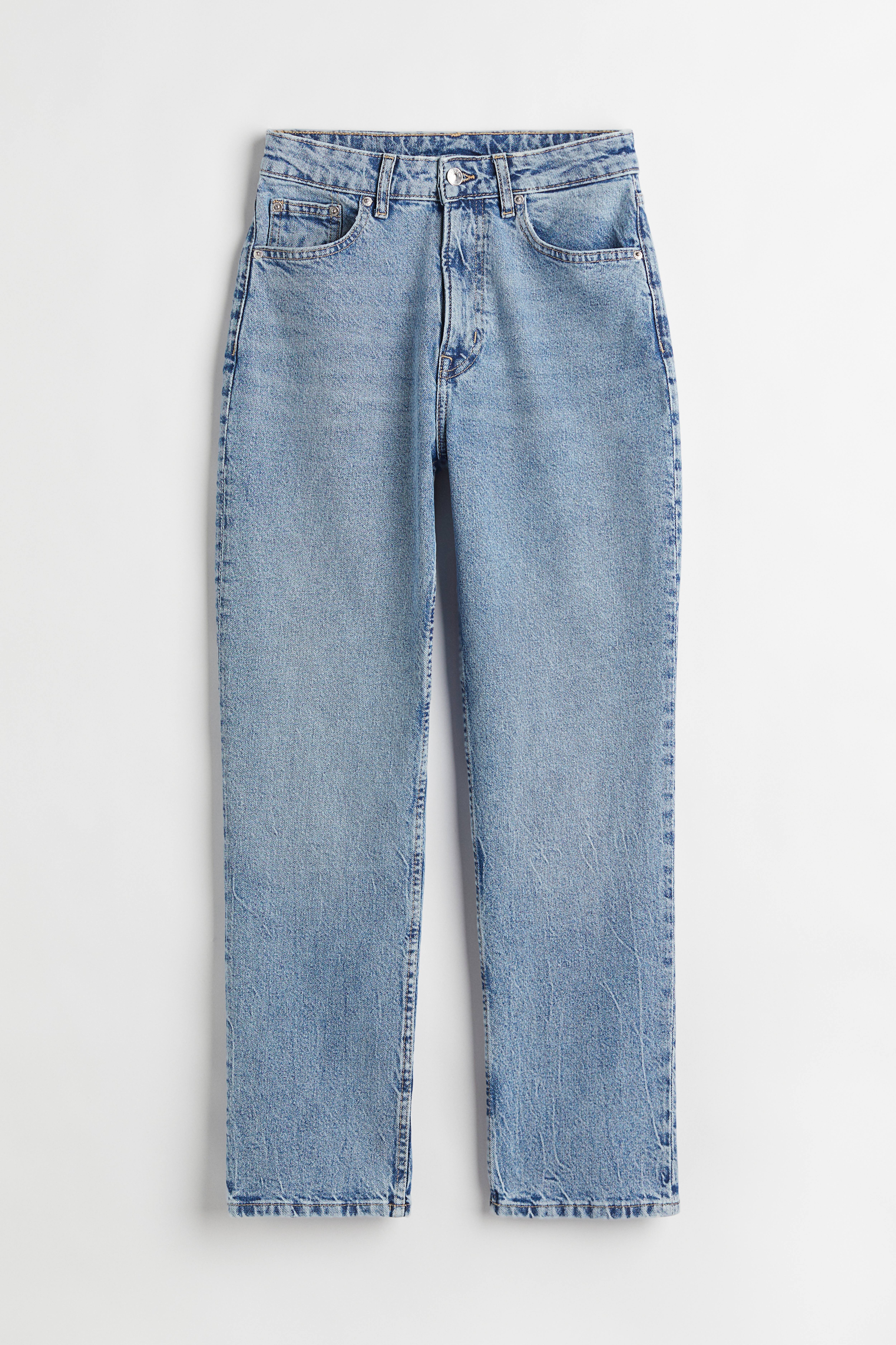 H&m straight shops high ankle jeans