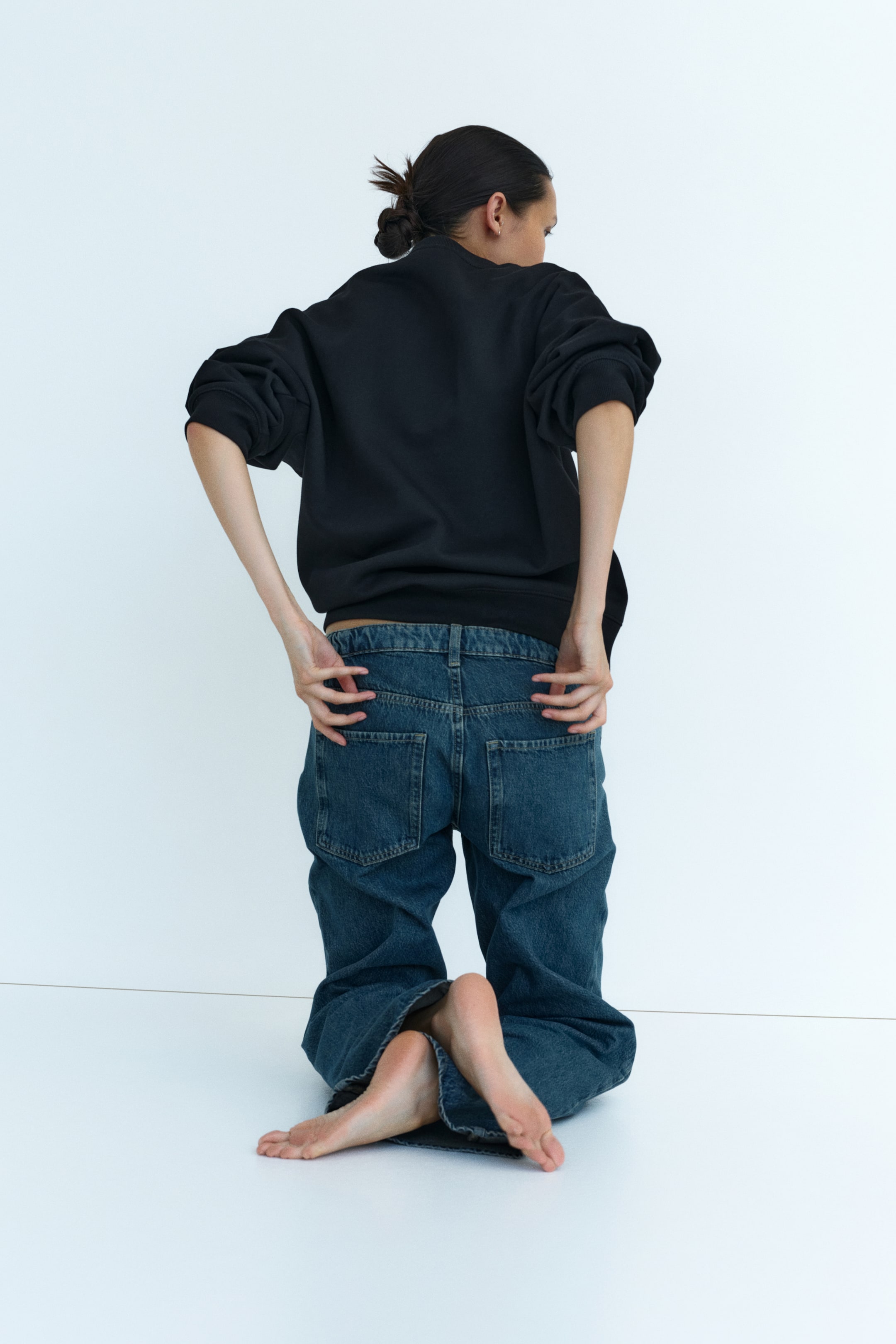 MAMA Wide Low Waist Jeans