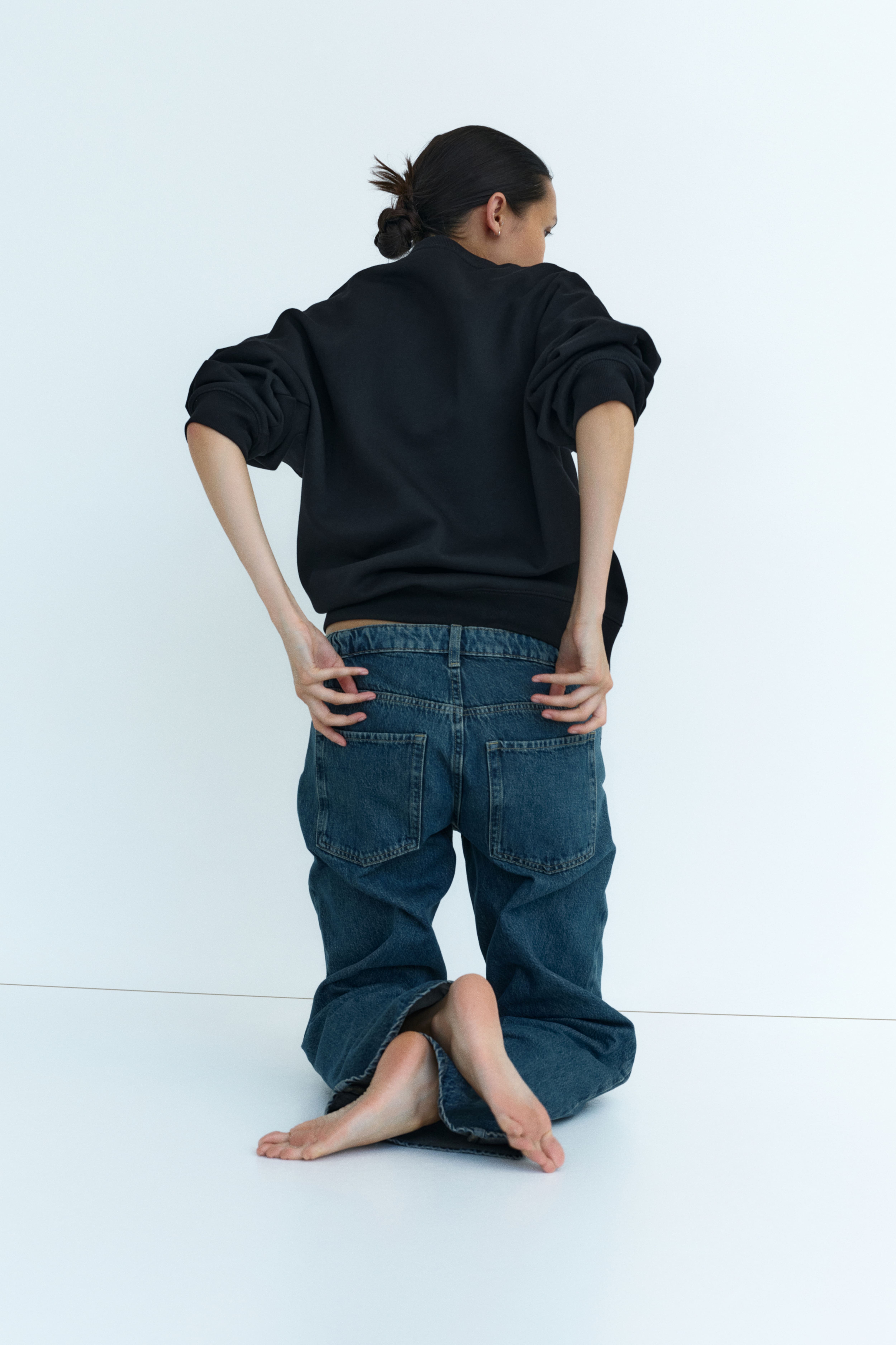 MAMA Wide Low Waist Jeans