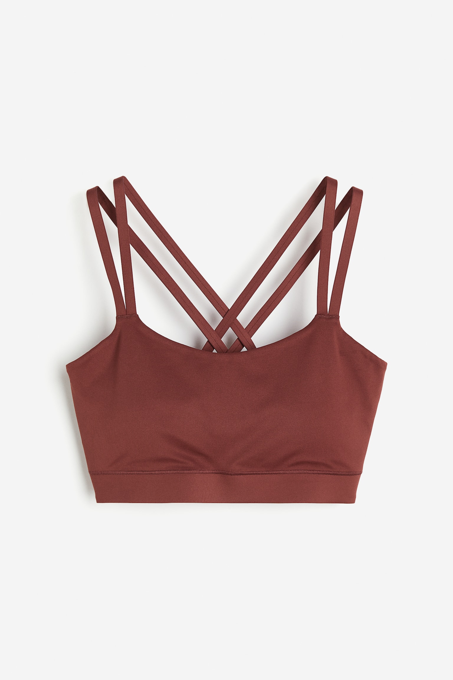 Light Support Sports Bra In SoftMove™ - Rust brown/White/Dusty purple/Black - 2