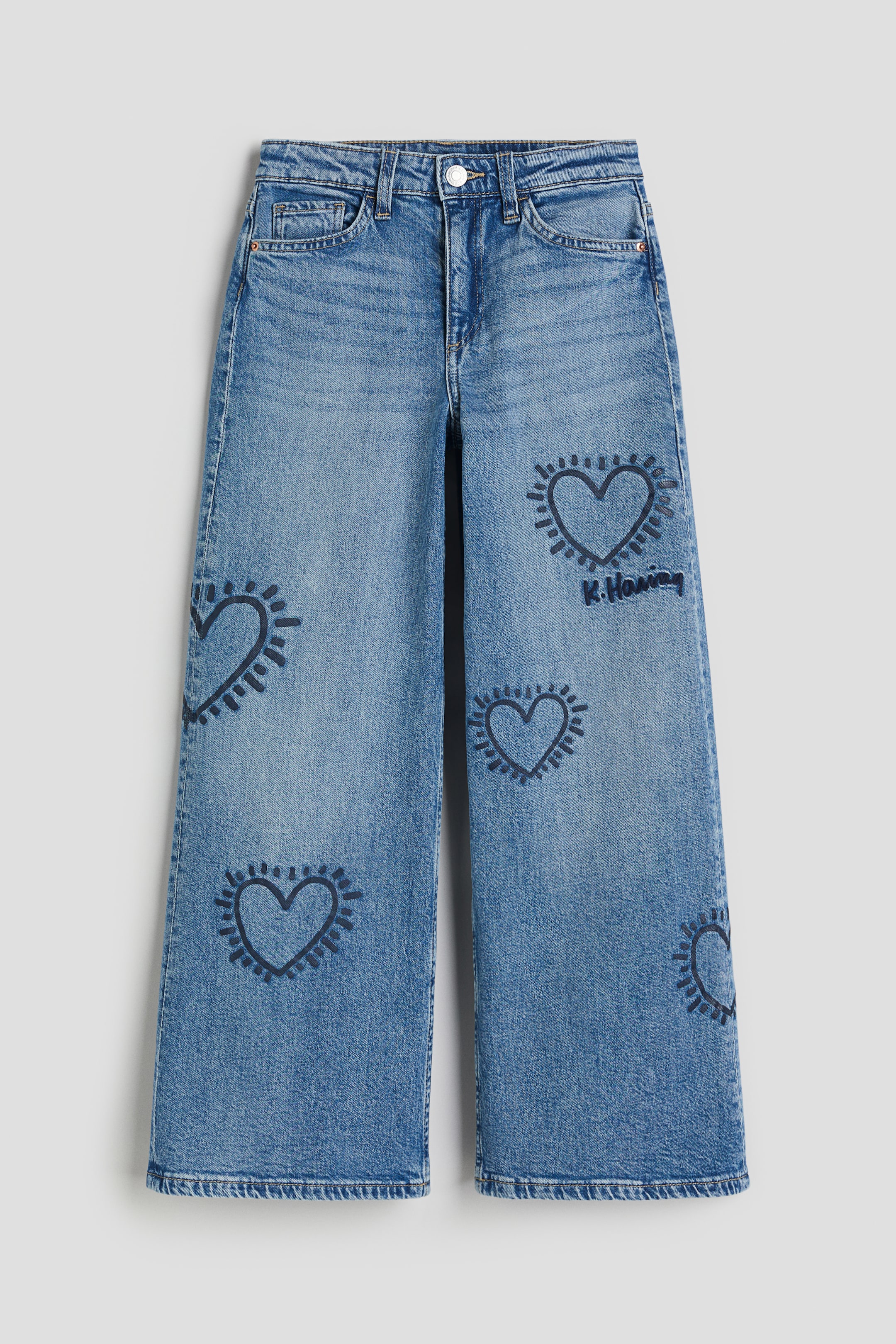 Loose Fit Wide Leg Jeans