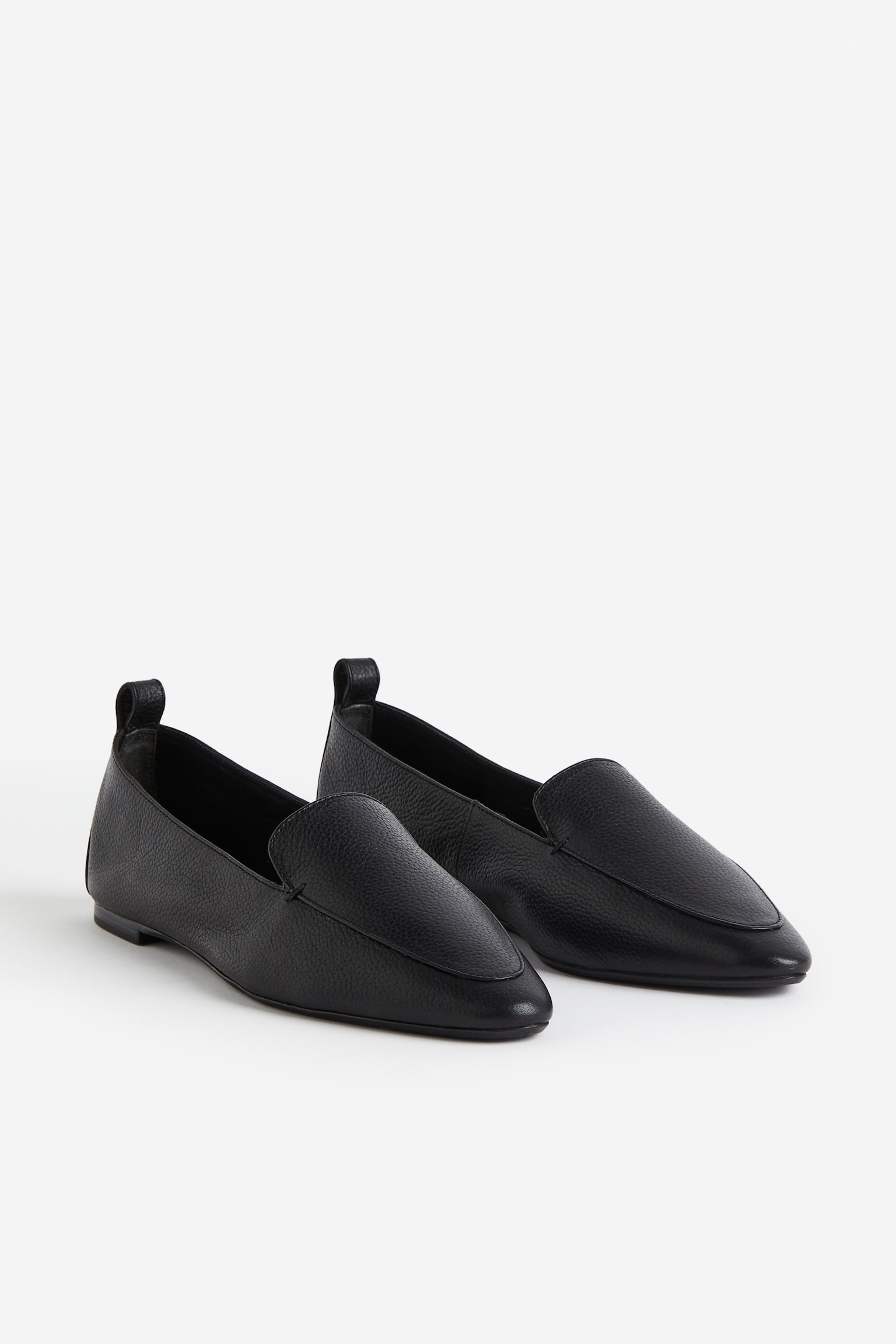 Suede Loafers - Black/Light beige - 3