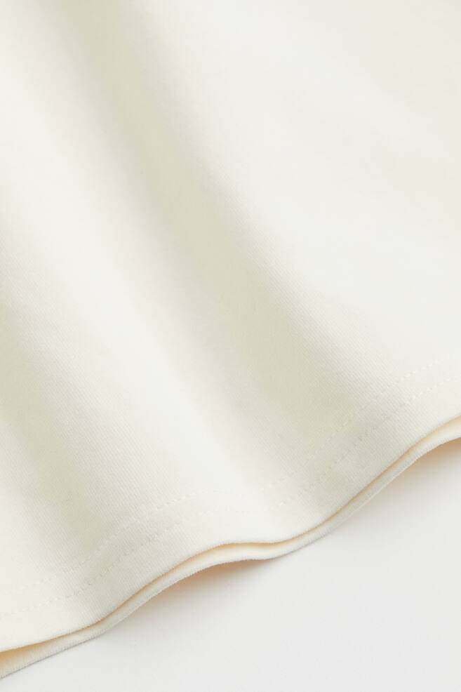 Cotton halterneck dress - White/Light beige - 2