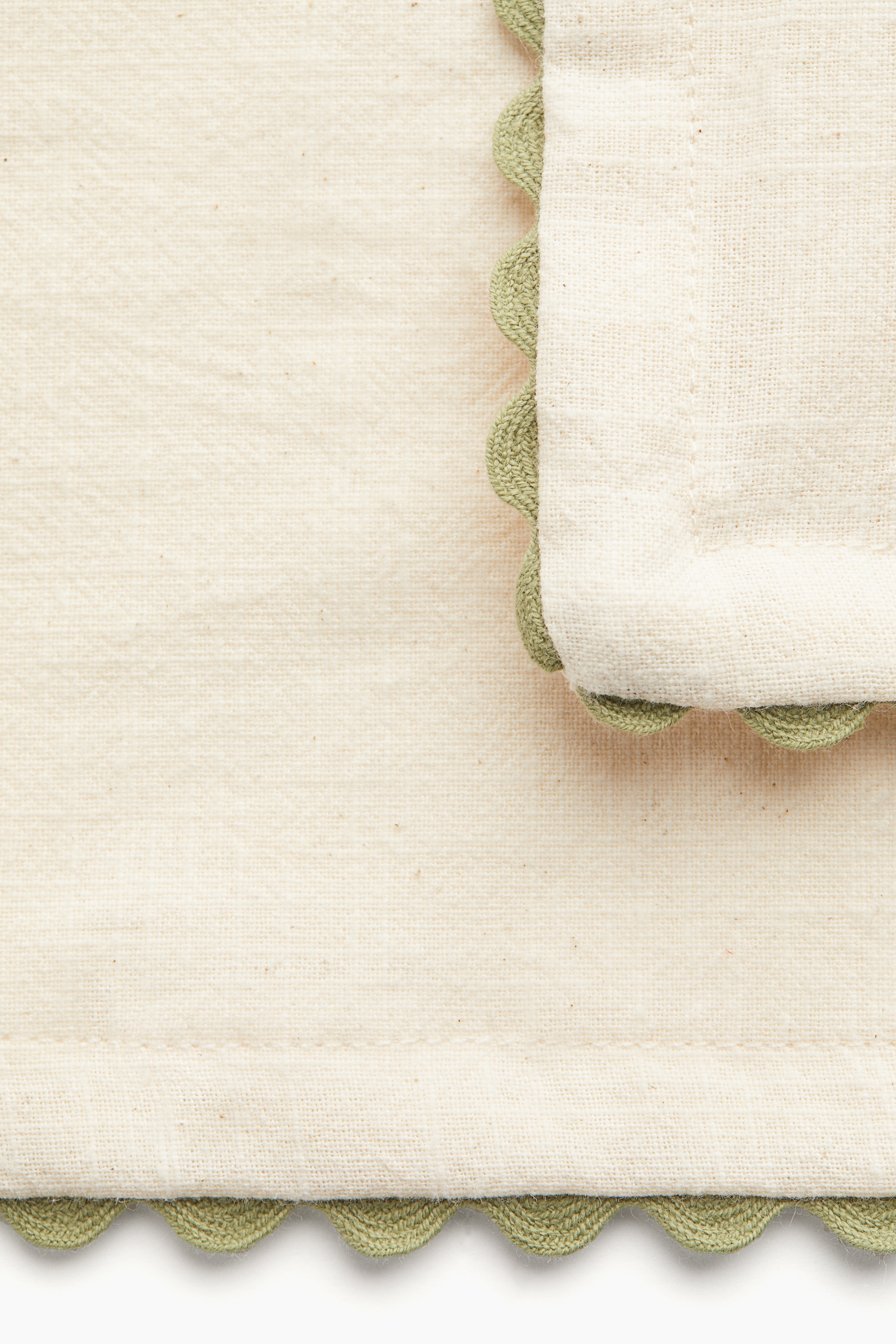 Scalloped-Edge Tea Towels - Thumbnail 2