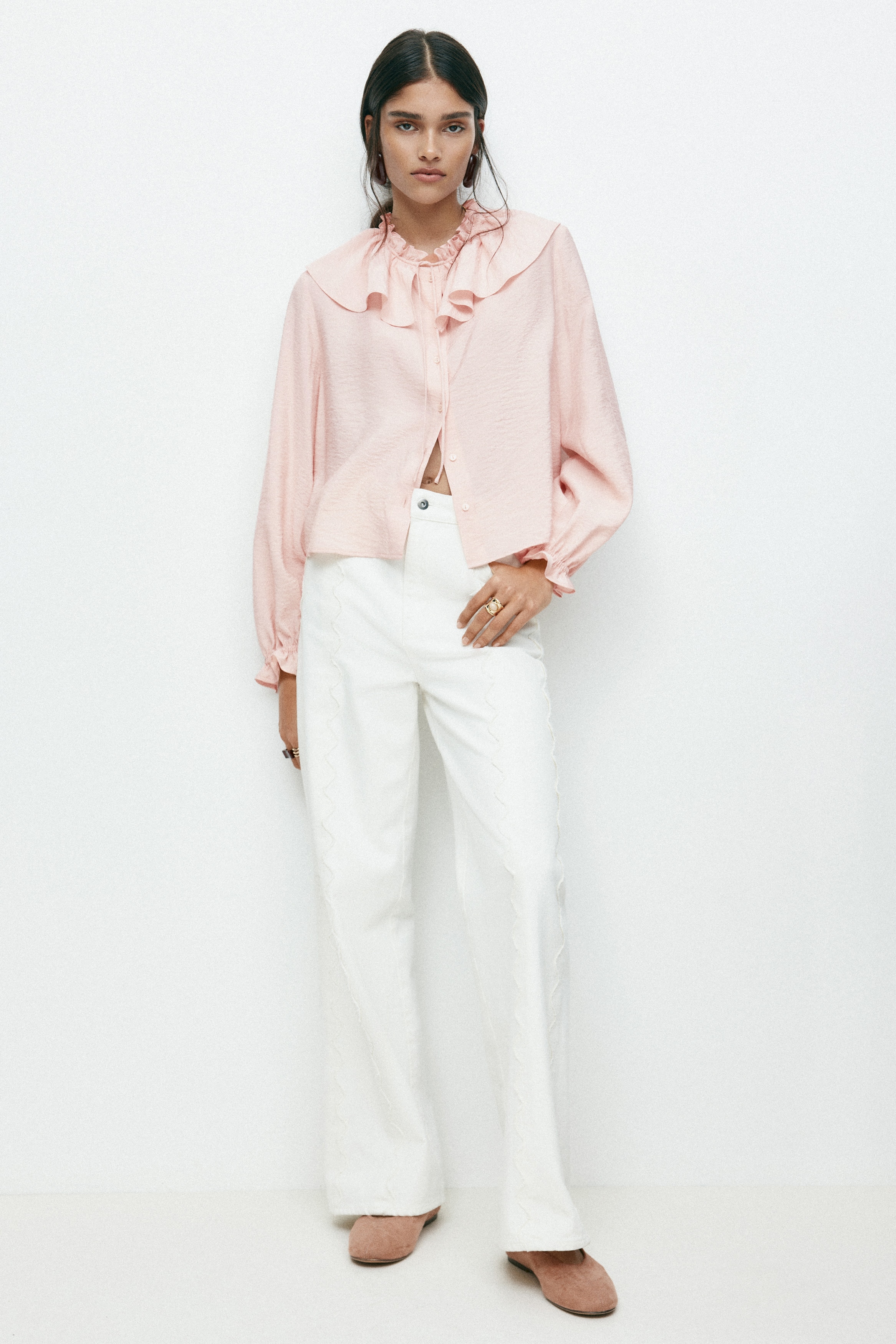 Ruffle-Trimmed Blouse thumbnail 3