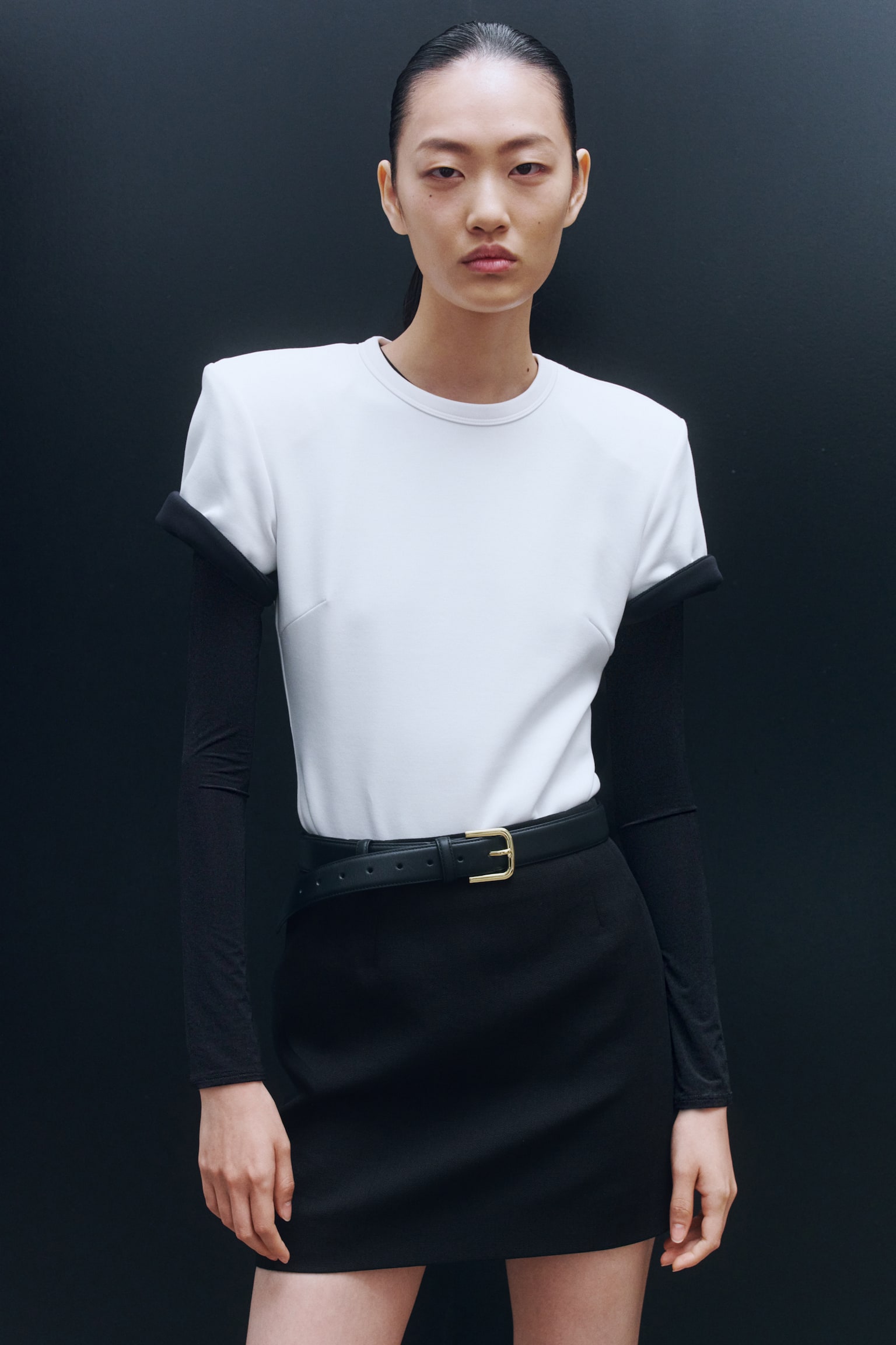 Женская юбка H&M Wool Mini, цвет: Чёрный — фото 3