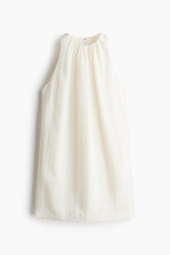 Robe droite - Blanc/Beige/motif peau de serpent/Noir - 1