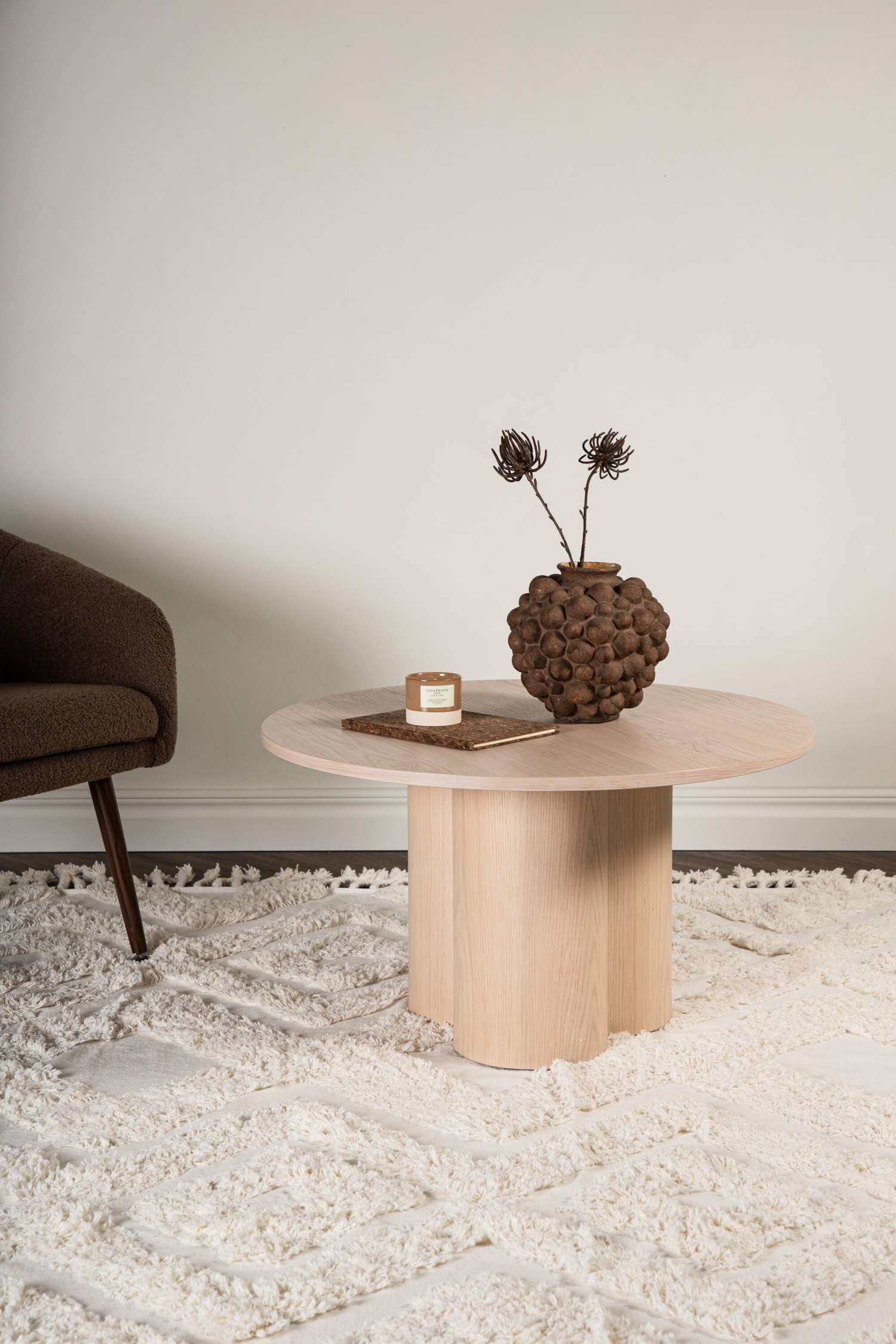 Olivia Sofa Table - Mdf, Whitewash/Mdf, Black/Mdf, Mocca